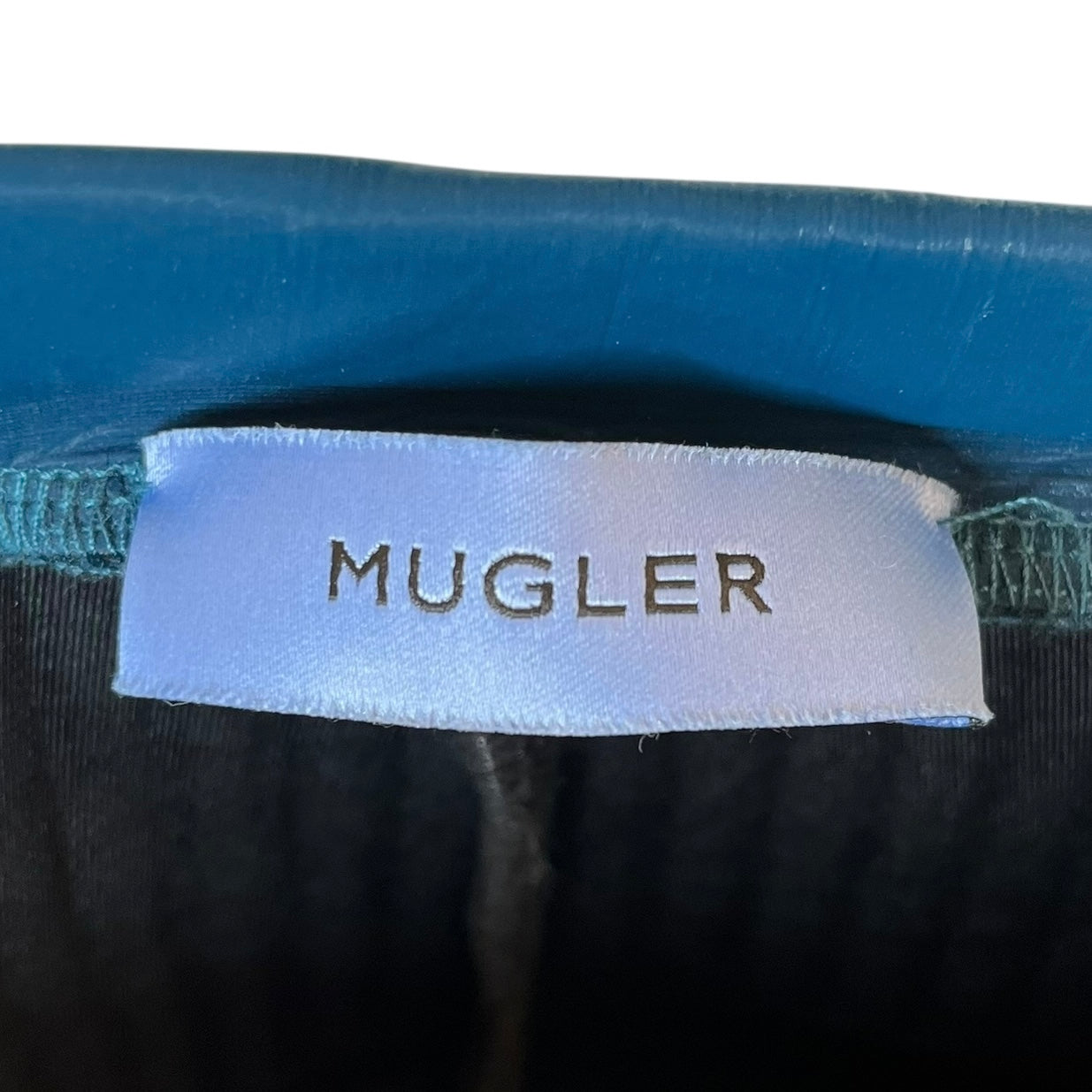 MUGLER/Bottoms/42/Polyester/BLU/embossed view 3