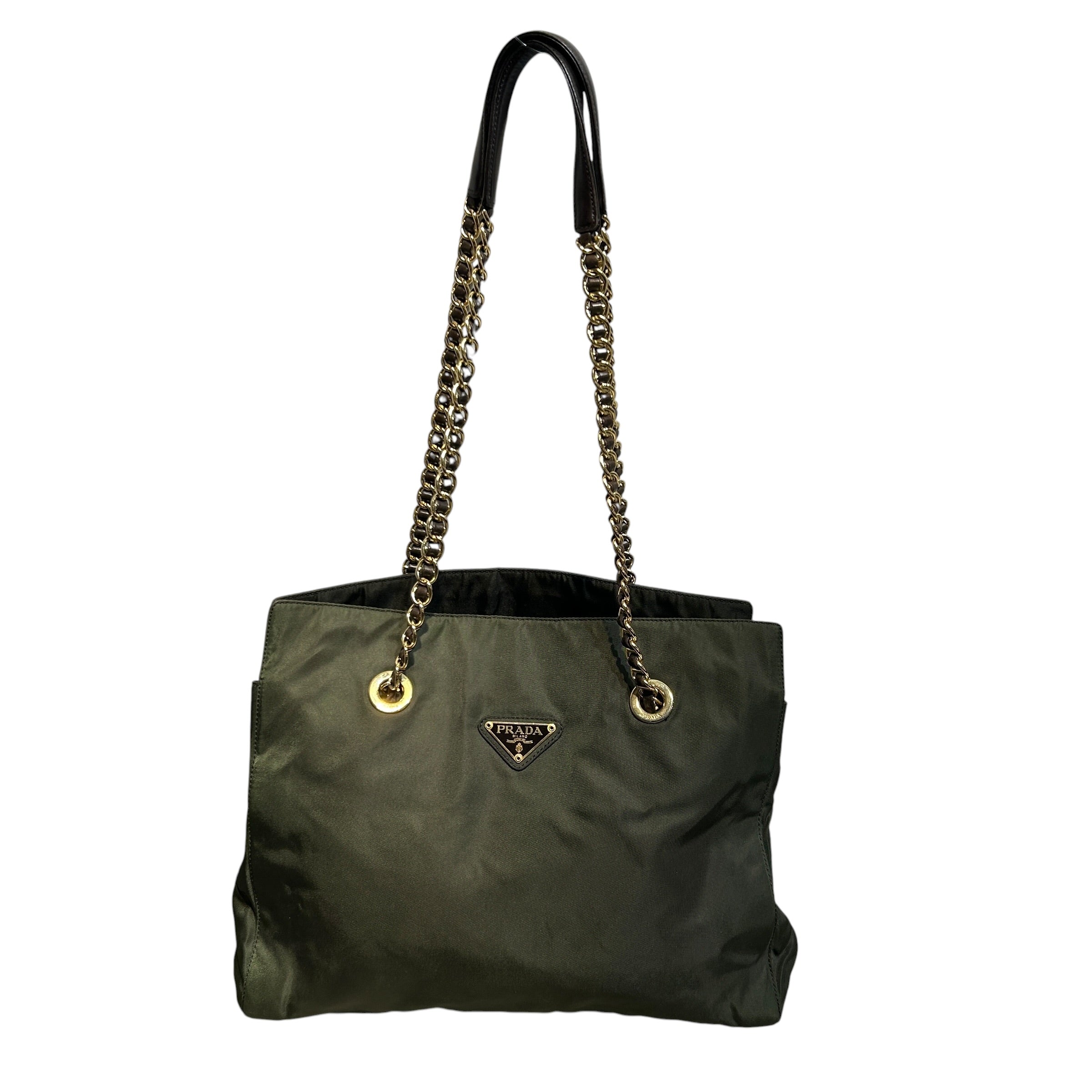 PRADA/Hand Bag/Nylon/GRN/TESSUTO CATENA view 1