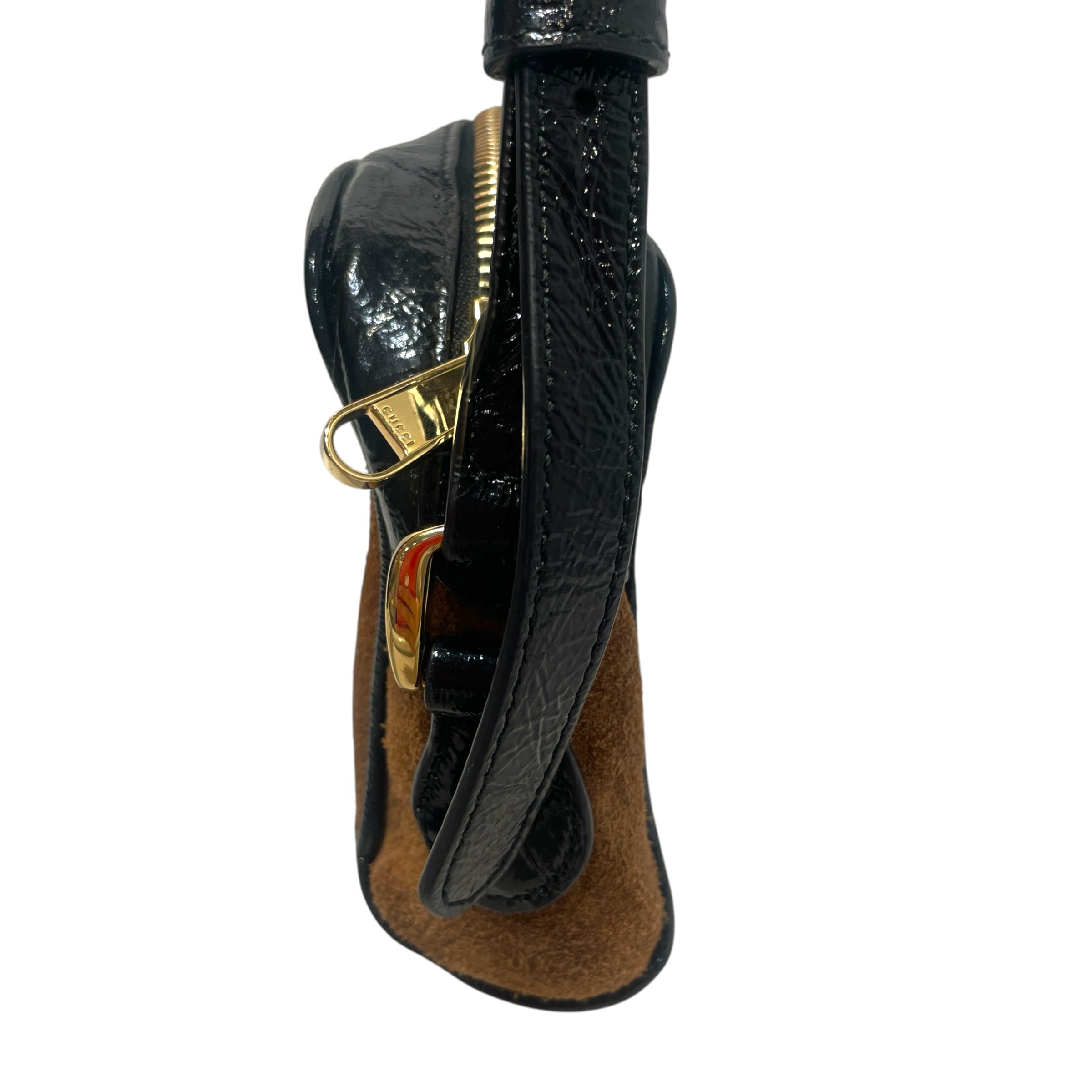 GUCCI/Cross Body Bag/Suede/CML/Web Ophidia Mini Bag view 5