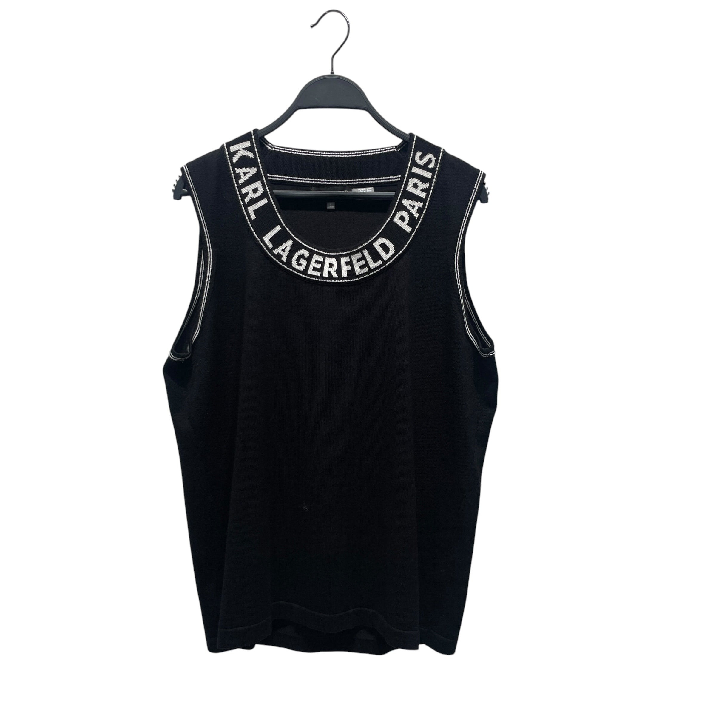 KARL LAGERFELD/Vest/L/Cotton/BLK/ view 1