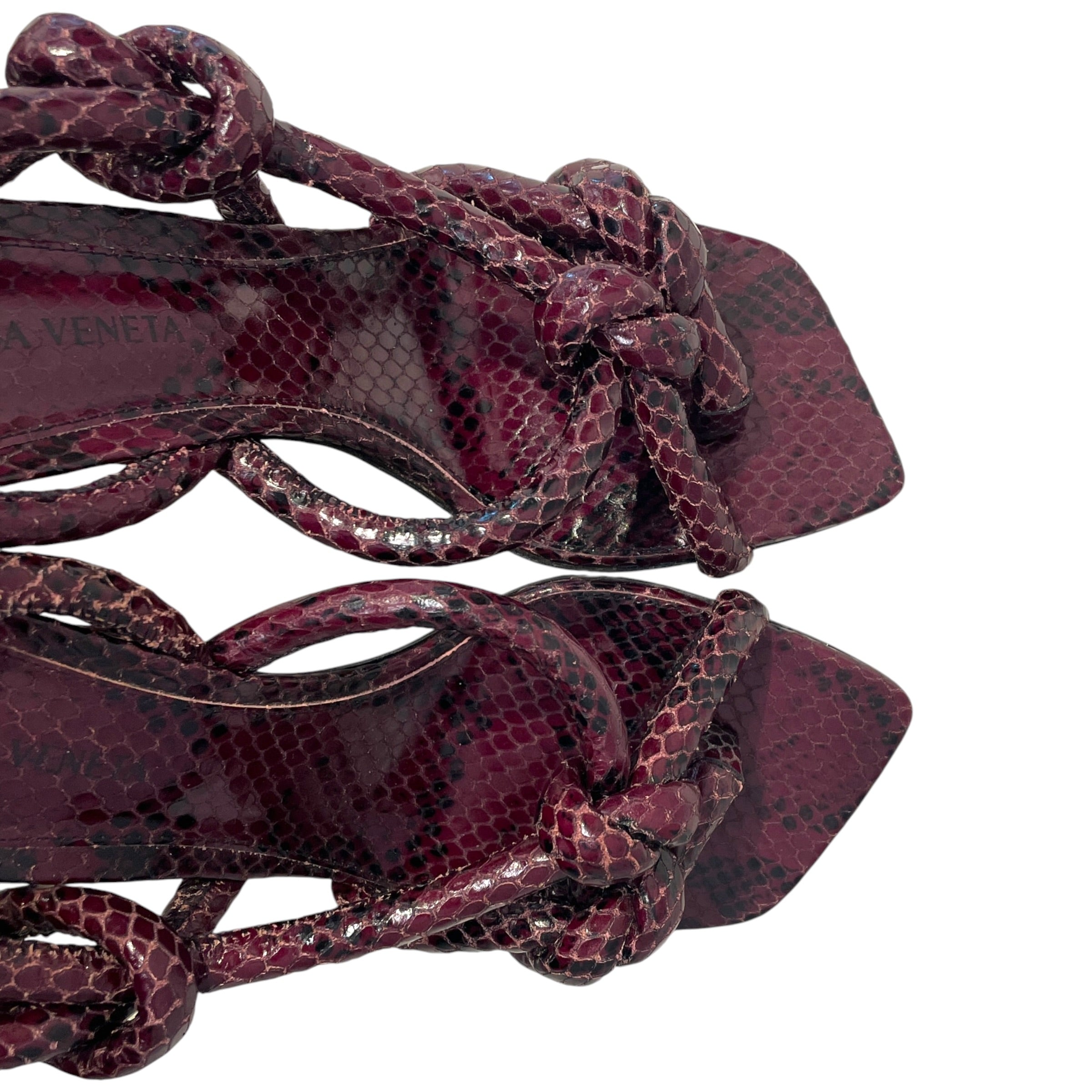 BOTTEGA VENETA/Heels/EU 36/Animal Pattern/Leather/BRD/Jumbo Knot Strap view 5