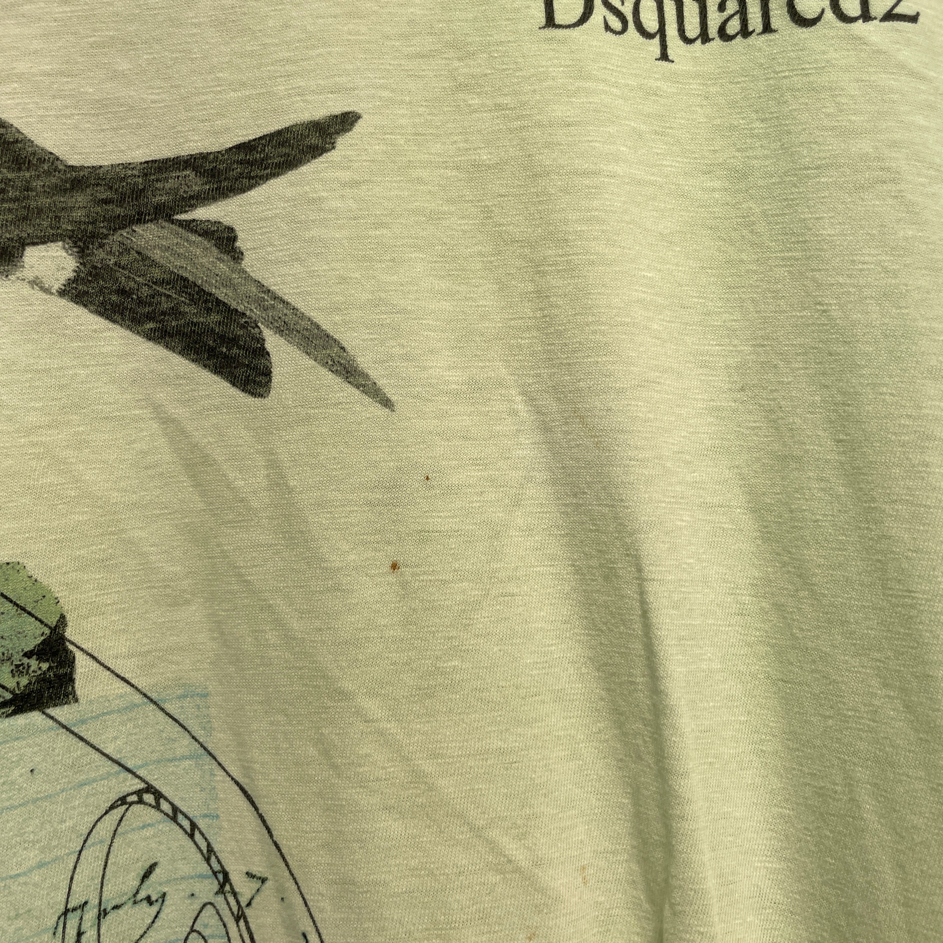 DSQUARED2/T-Shirt/L/Cotton/GRN/Graphic/PULLIE/BIRD view 4