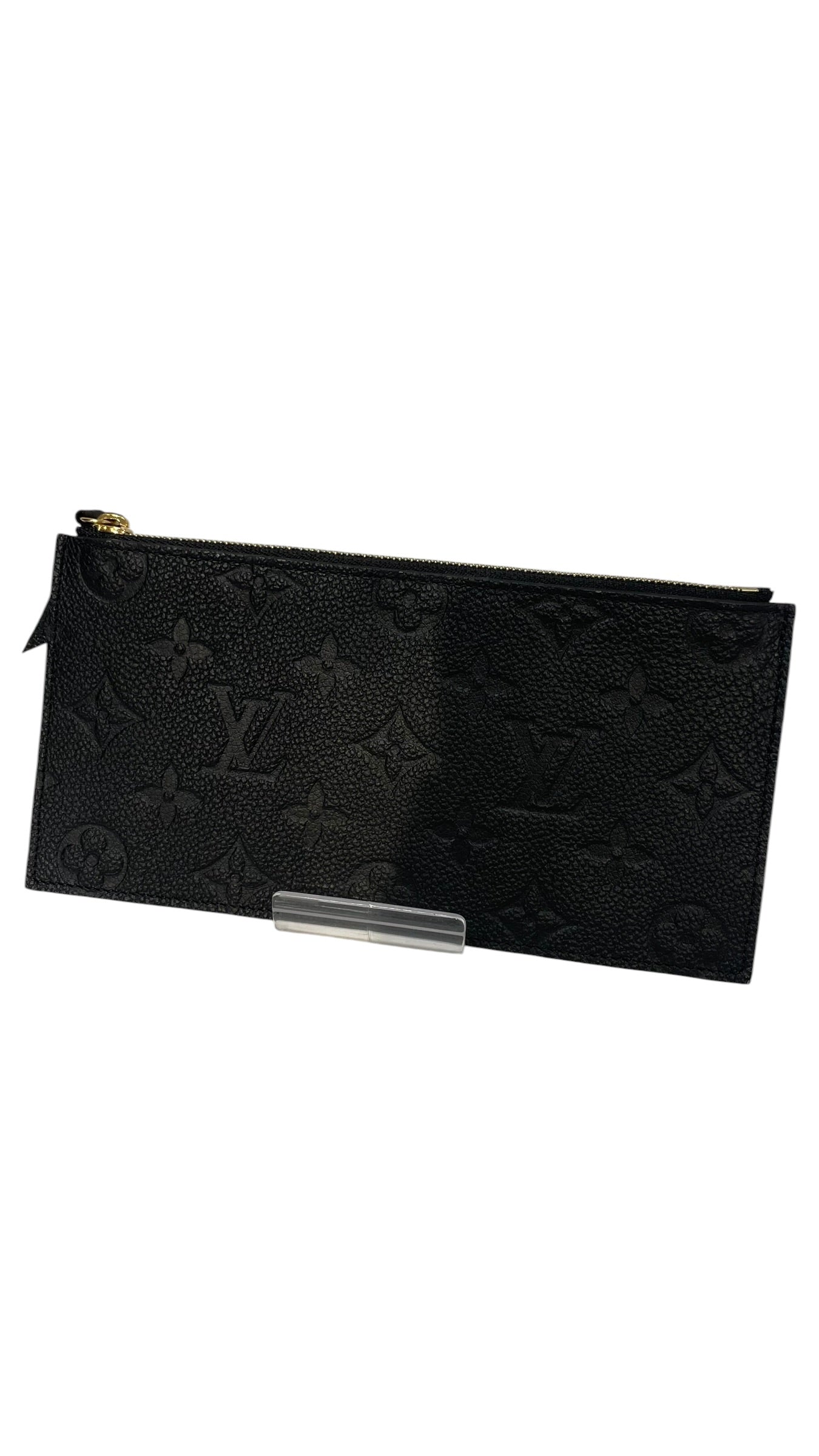LOUIS VUITTON/Wallet/Monogram/Leather/BLK/Pochette Felicie Zipped Insert view 1