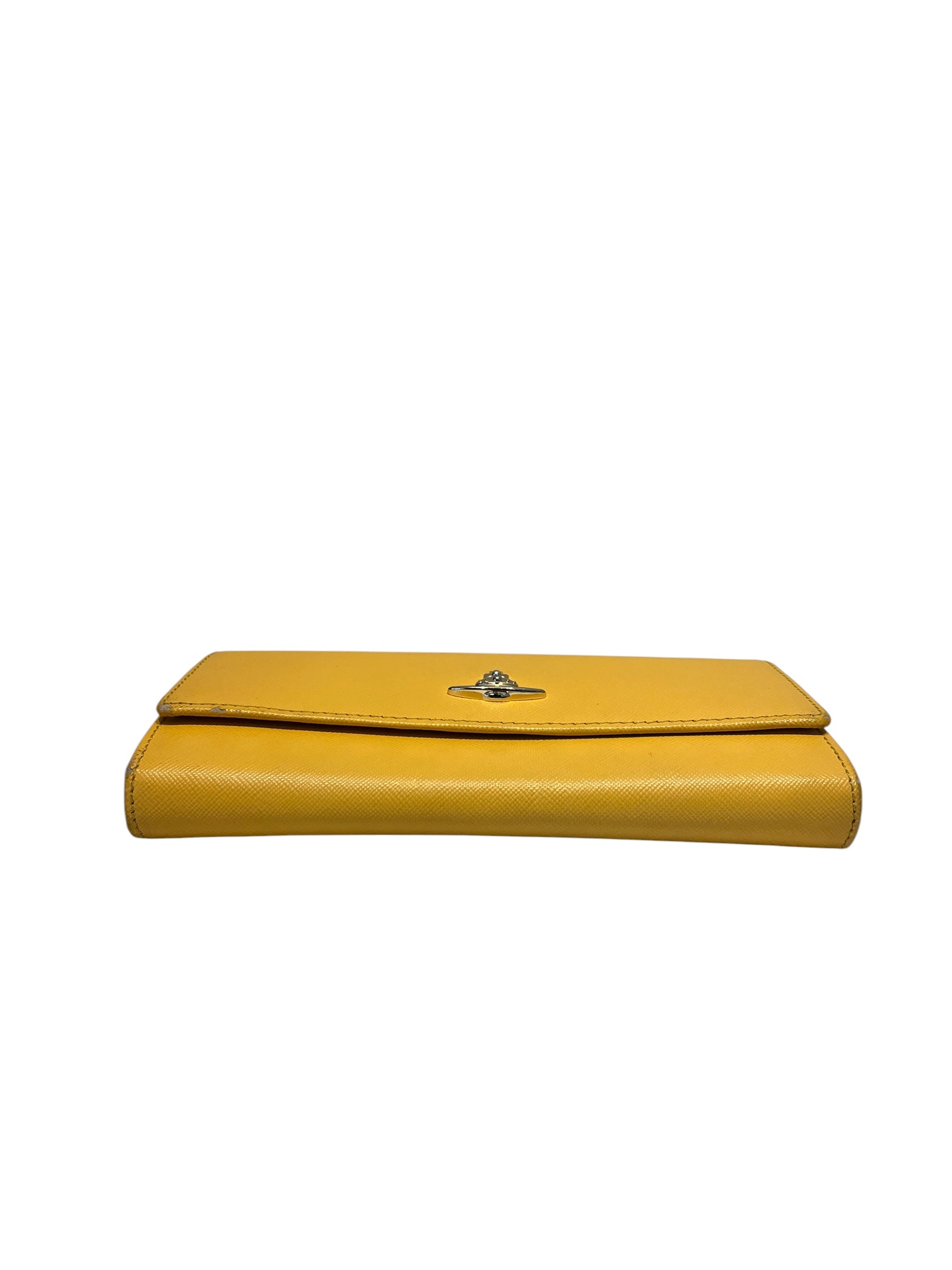 Vivienne Westwood/Long Wallet/Leather/YEL/L's/MEDEMBLEM view 3