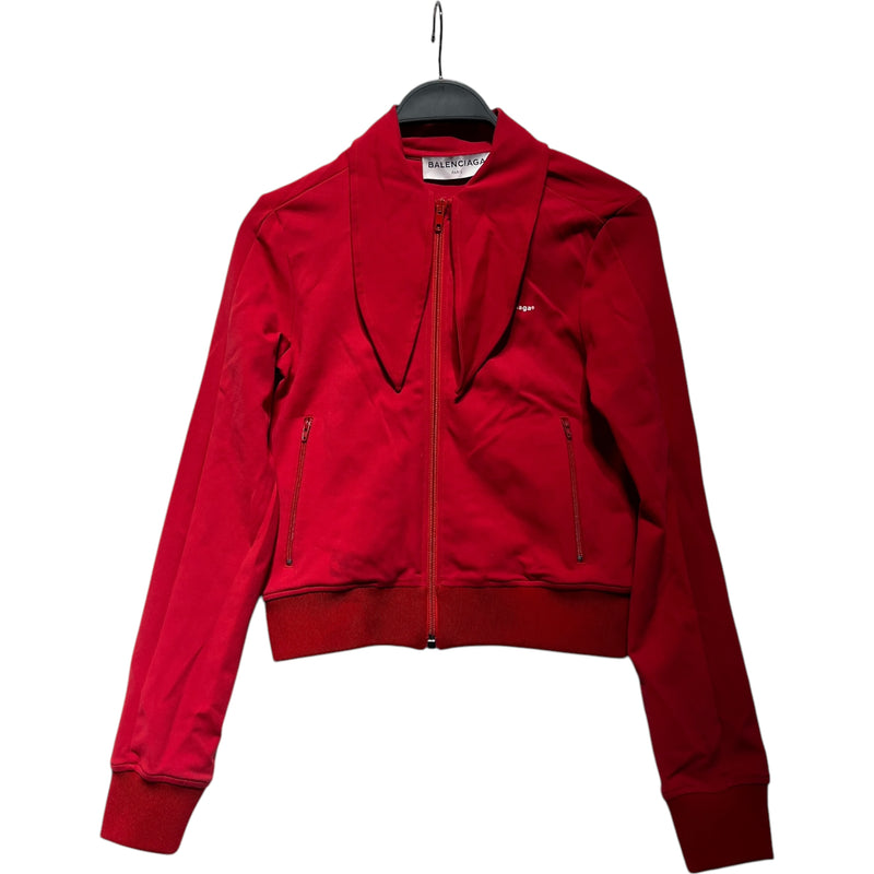 BALENCIAGA/Jacket/36/RED/VISCOSE LONG COLLAR