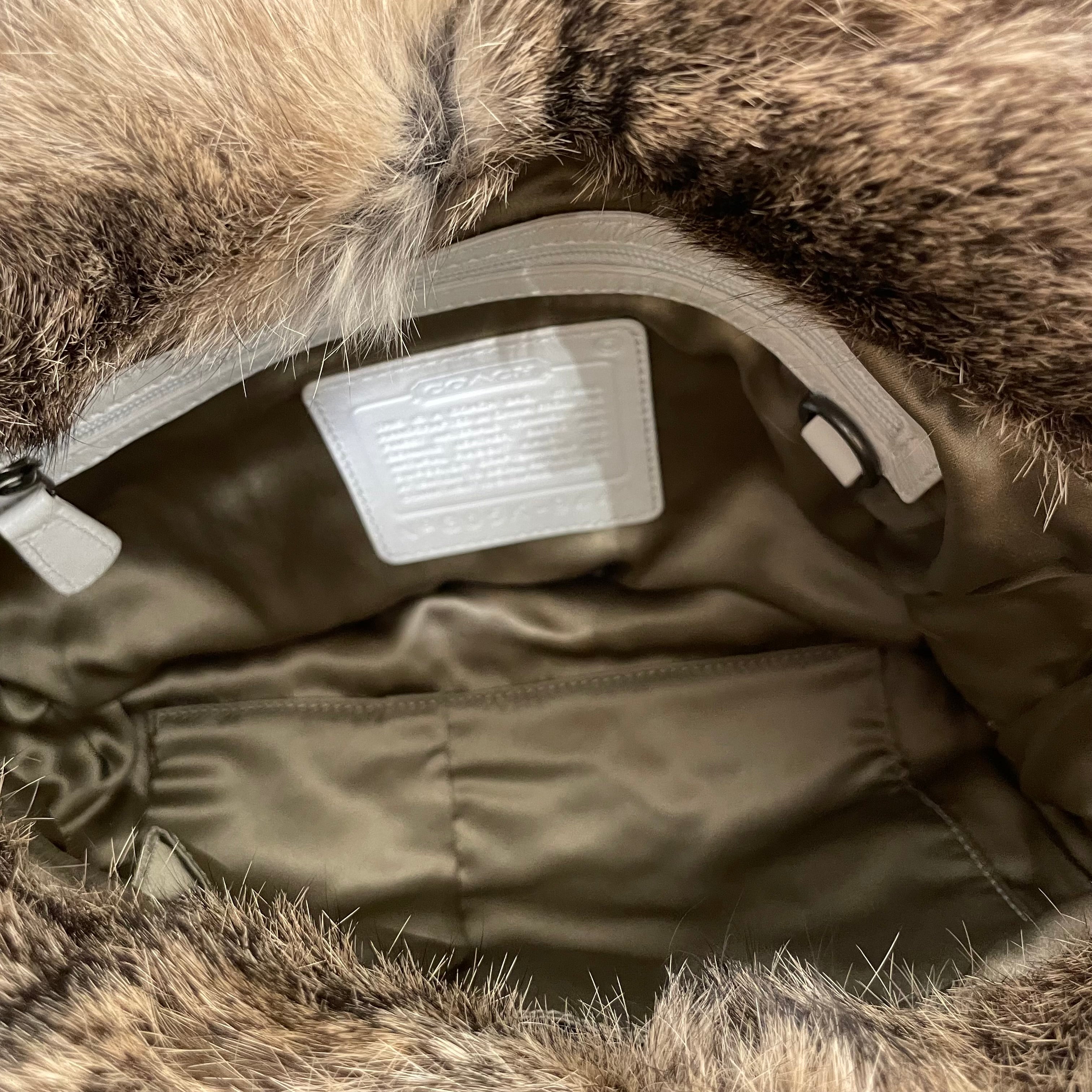 COACH/Bag/Fur/WHT/fur trim view 7