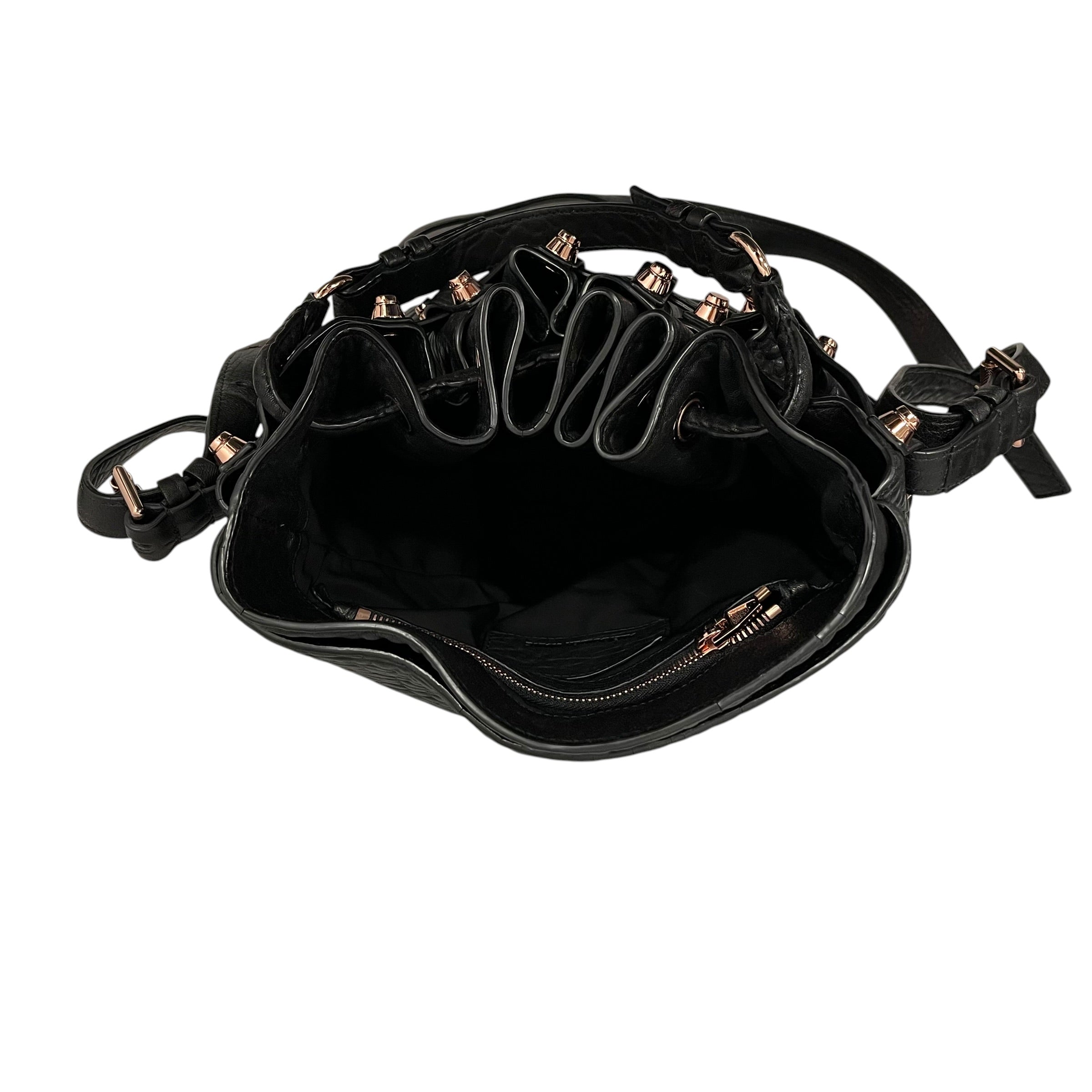 Alexander Wang/Cross Body Bag/Leather/BLK/STUDDED BUCKET BAG view 5