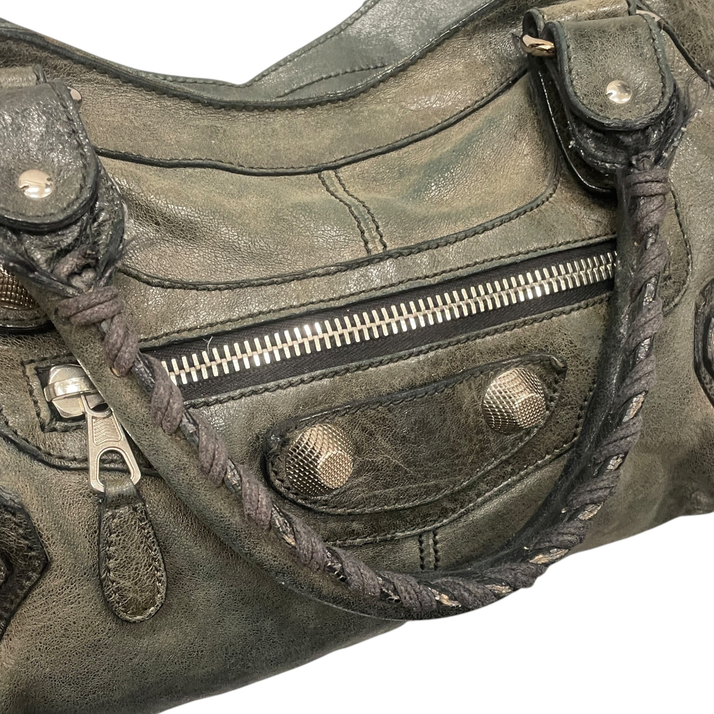 BALENCIAGA/Hand Bag/Lambskin/BLK/CITY BAG/MOTORCYCLE/LAMBSKIN view 6