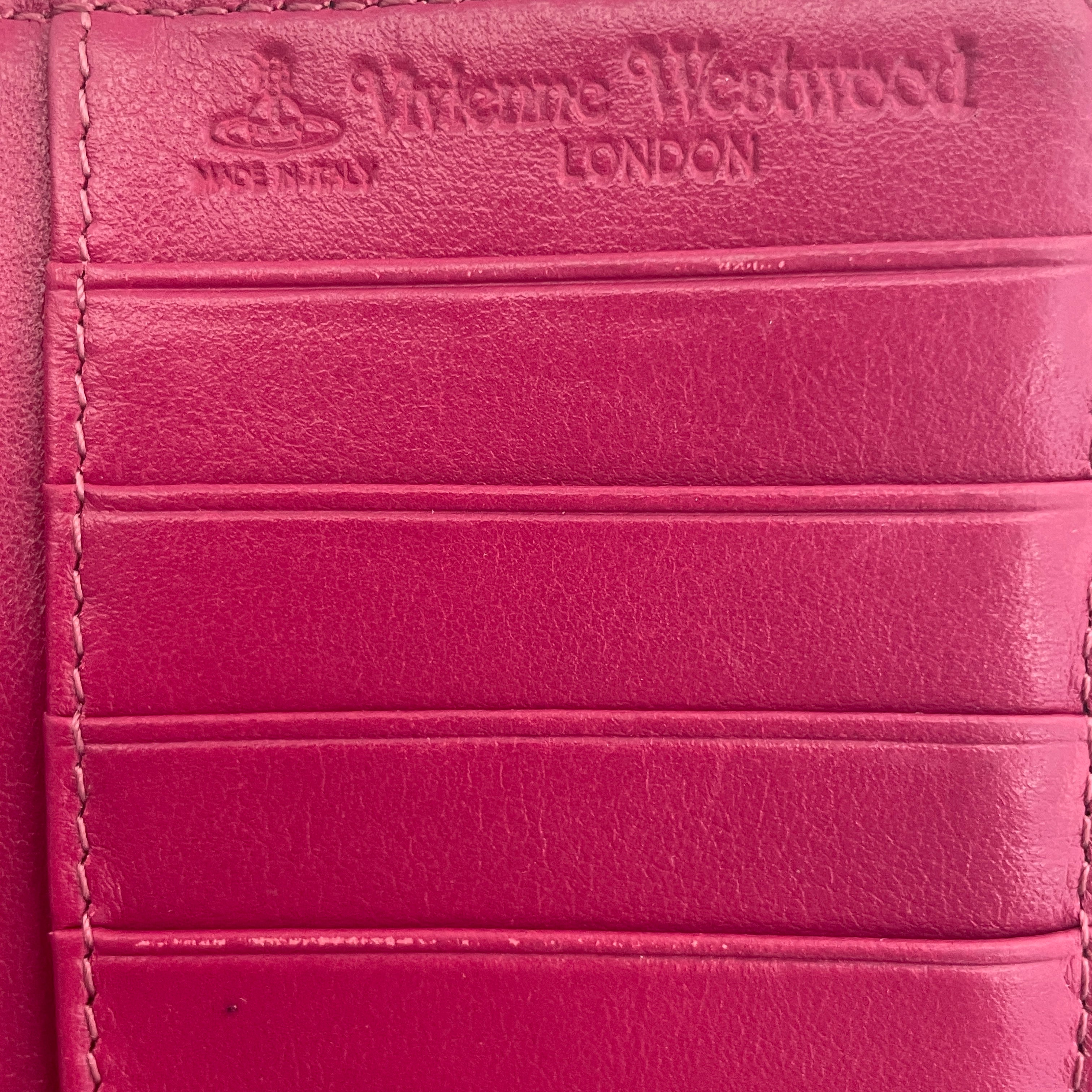Vivienne Westwood/Long Wallet/Iridescent/Leather/GLD/L's/croc logo view 3