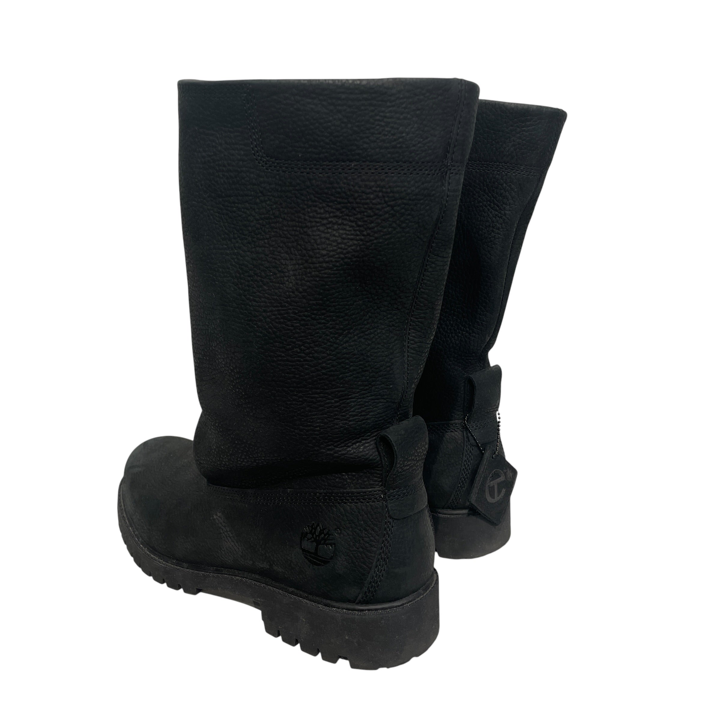 Telfar/Timberland/Pull-On Boots/US 10/Leather/BLK/PEBBLE LEATHER FOLDOVER view 2