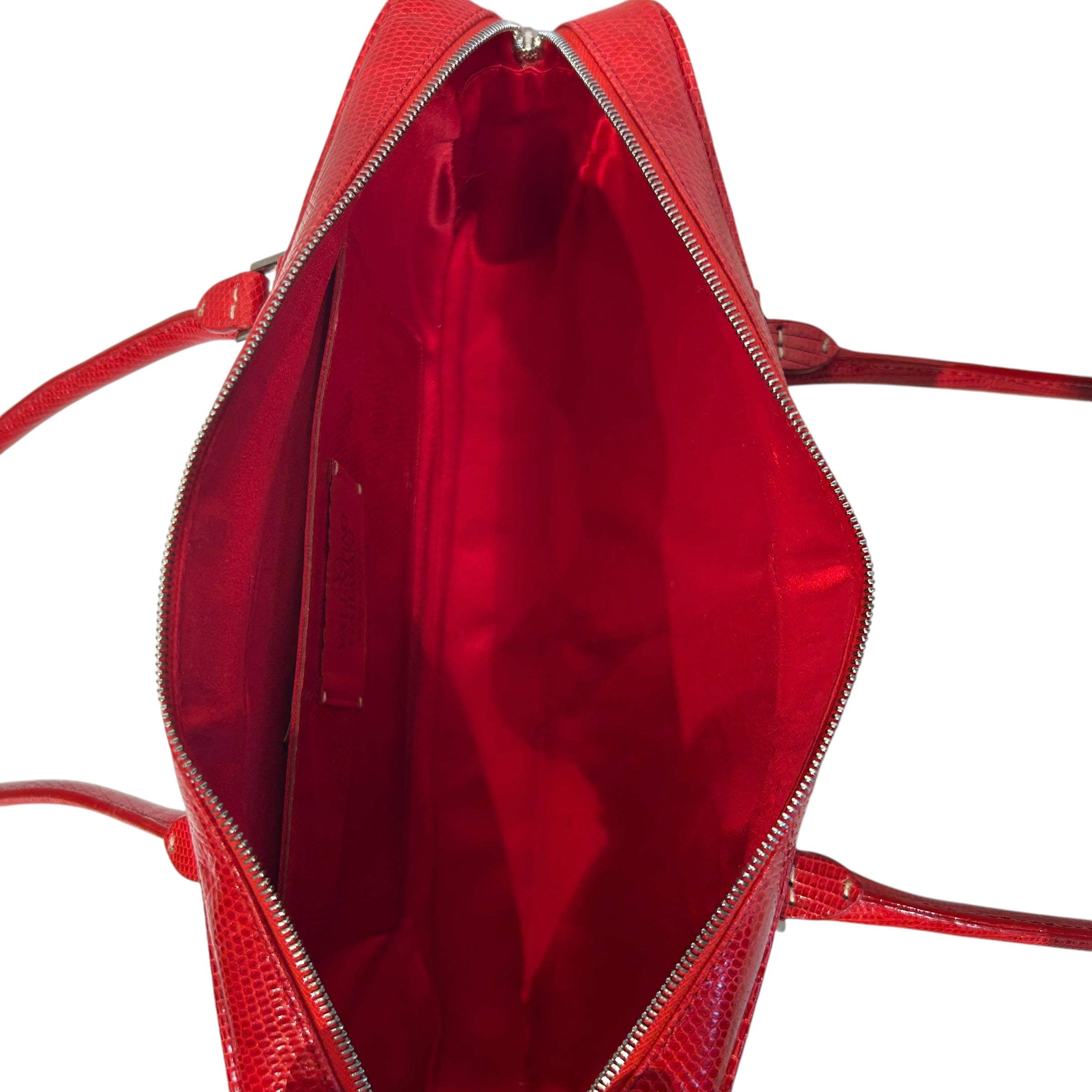 VALENTINO GARAVANI/Hand Bag/Leather/RED/lizard shoulder bag view 4