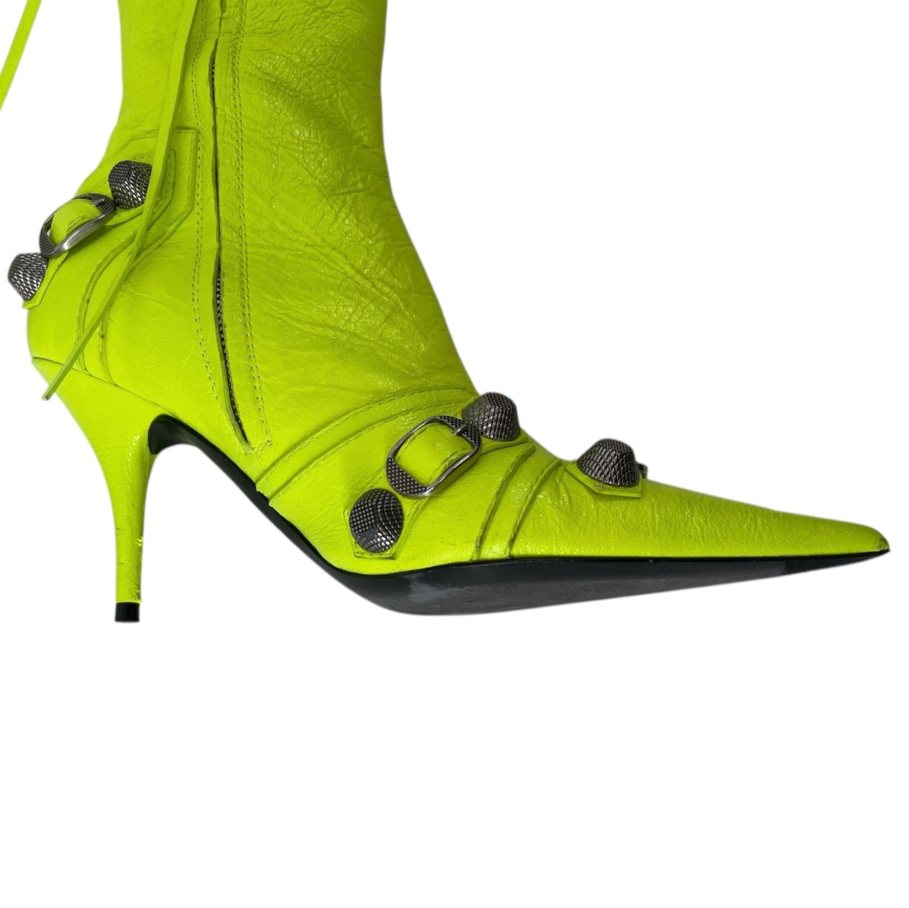 BALENCIAGA/Boots/EU 35.5/Leather/YEL/NEON TALL view 3