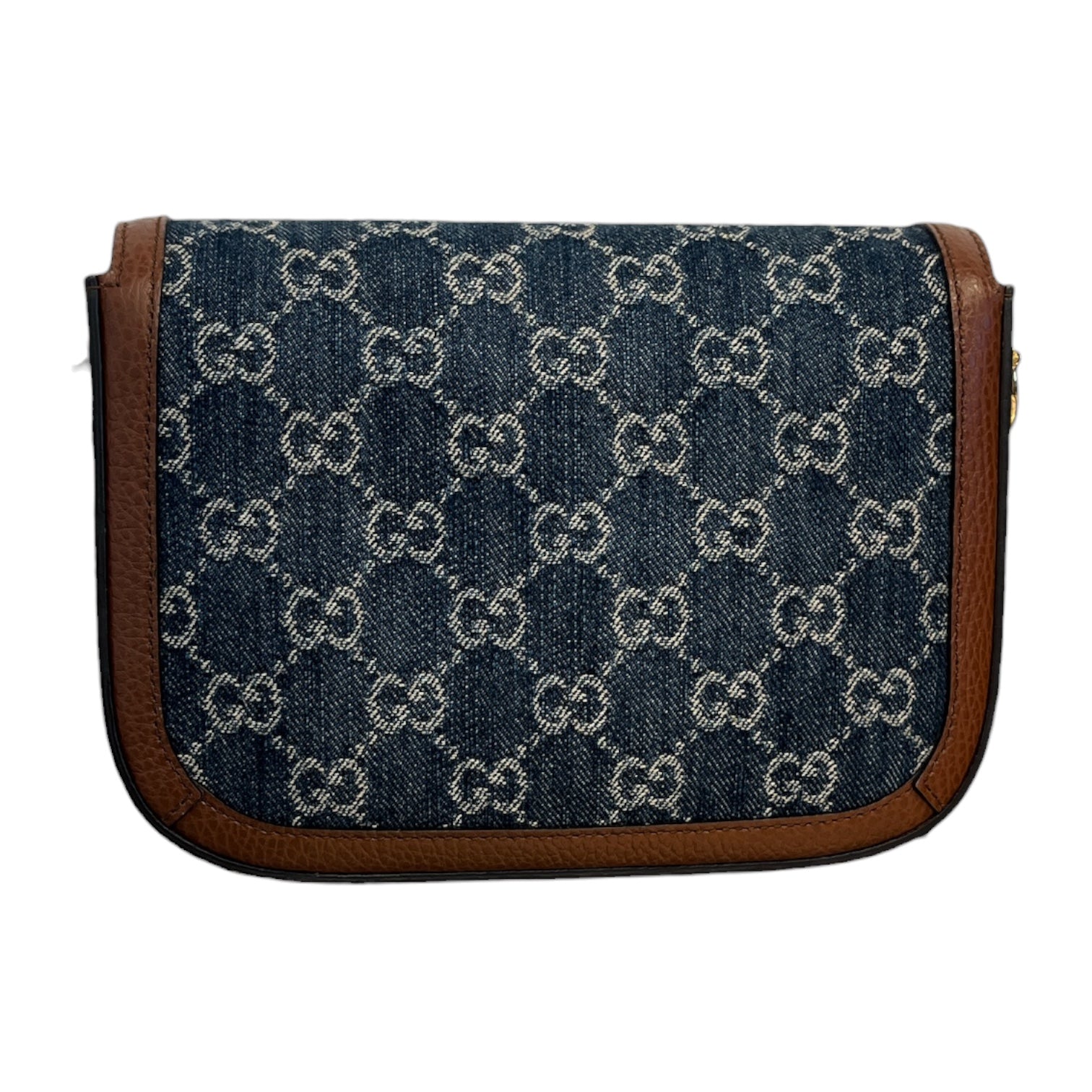 GUCCI/Cross Body Bag/Monogram/BLU/HORSEBIT 1995 CANVAS DENIM view 2