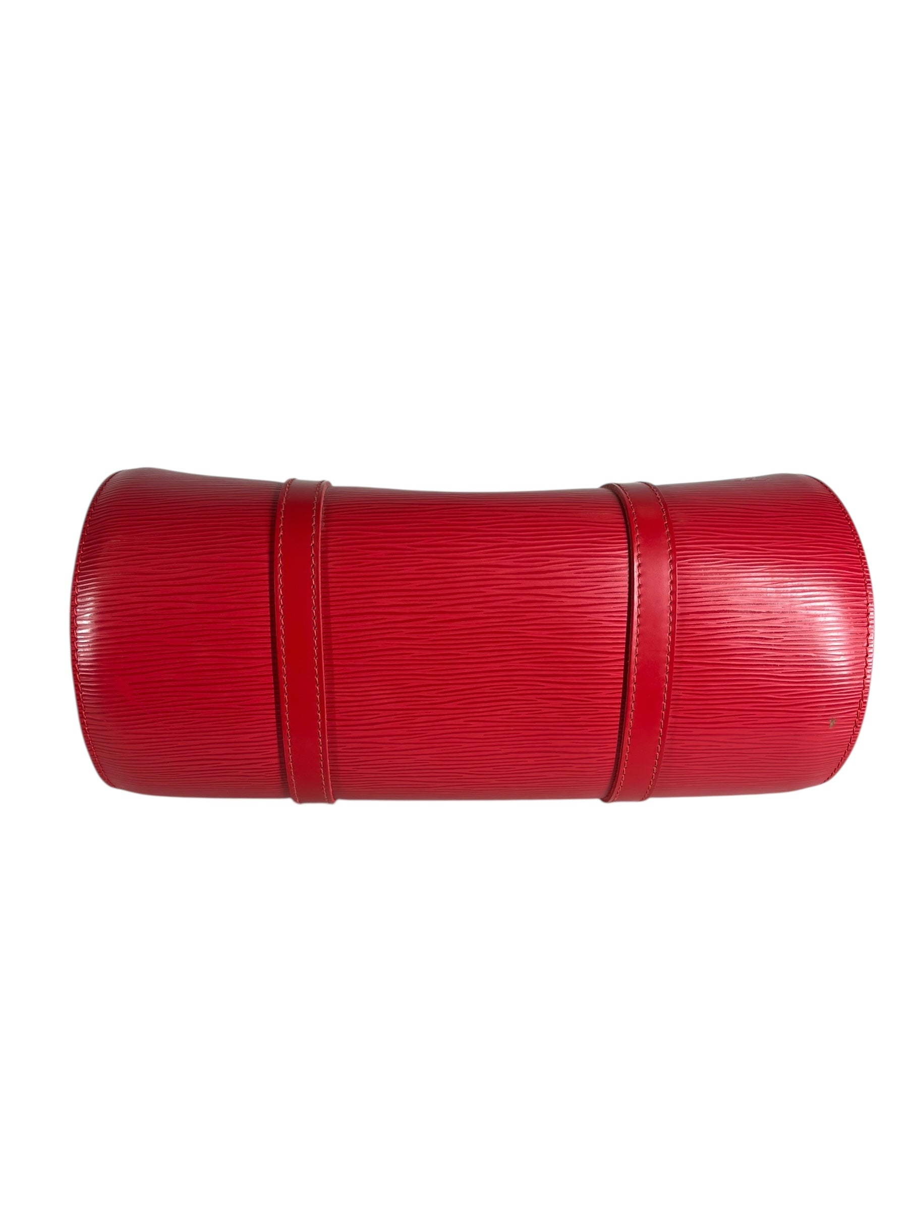 LOUIS VUITTON/Pouch/Leather/RED/epi leather soufflet view 4