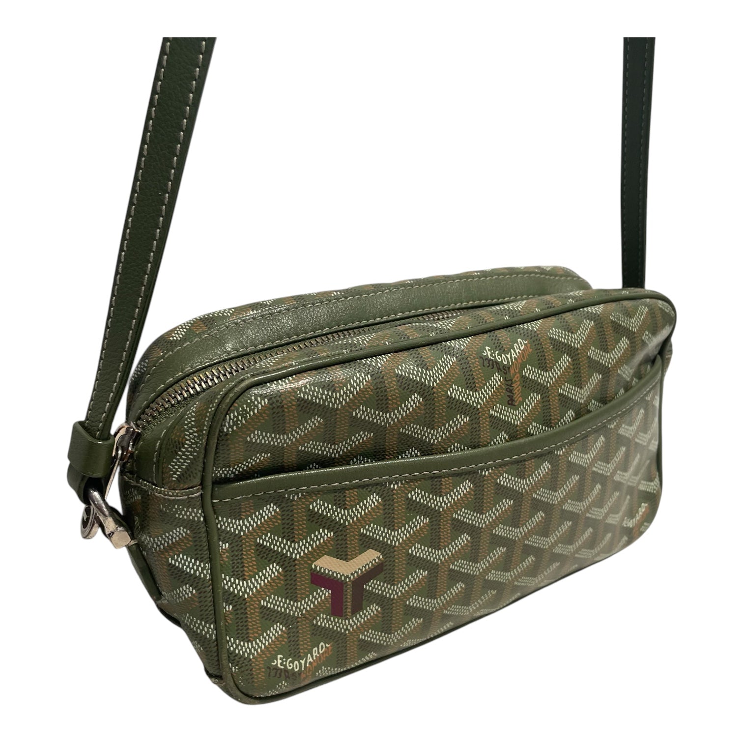 GOYARD/Cross Body Bag/Monogram/Leather/GRN/cap vert pm view 6