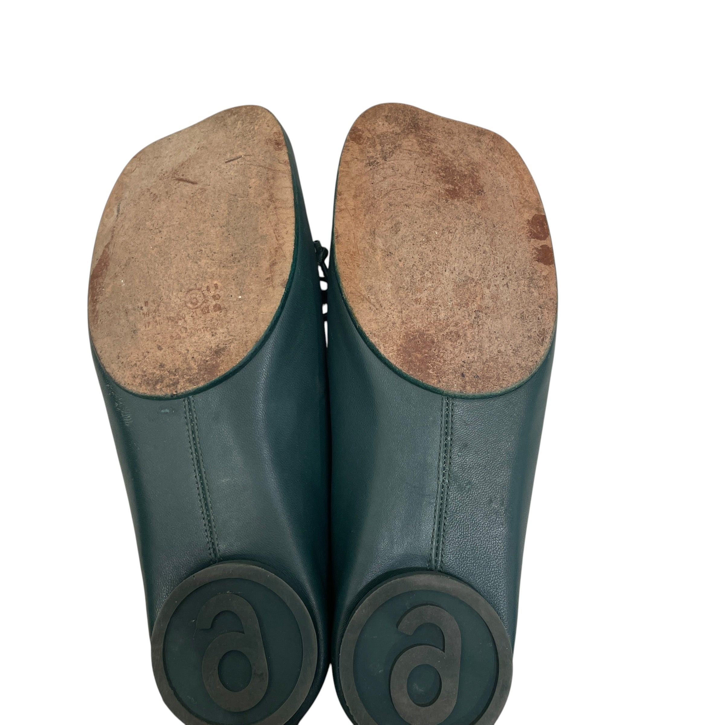 MM6/Flat Shoes/EU 39.5/Leather/GRN/BALLET FLATS view 6