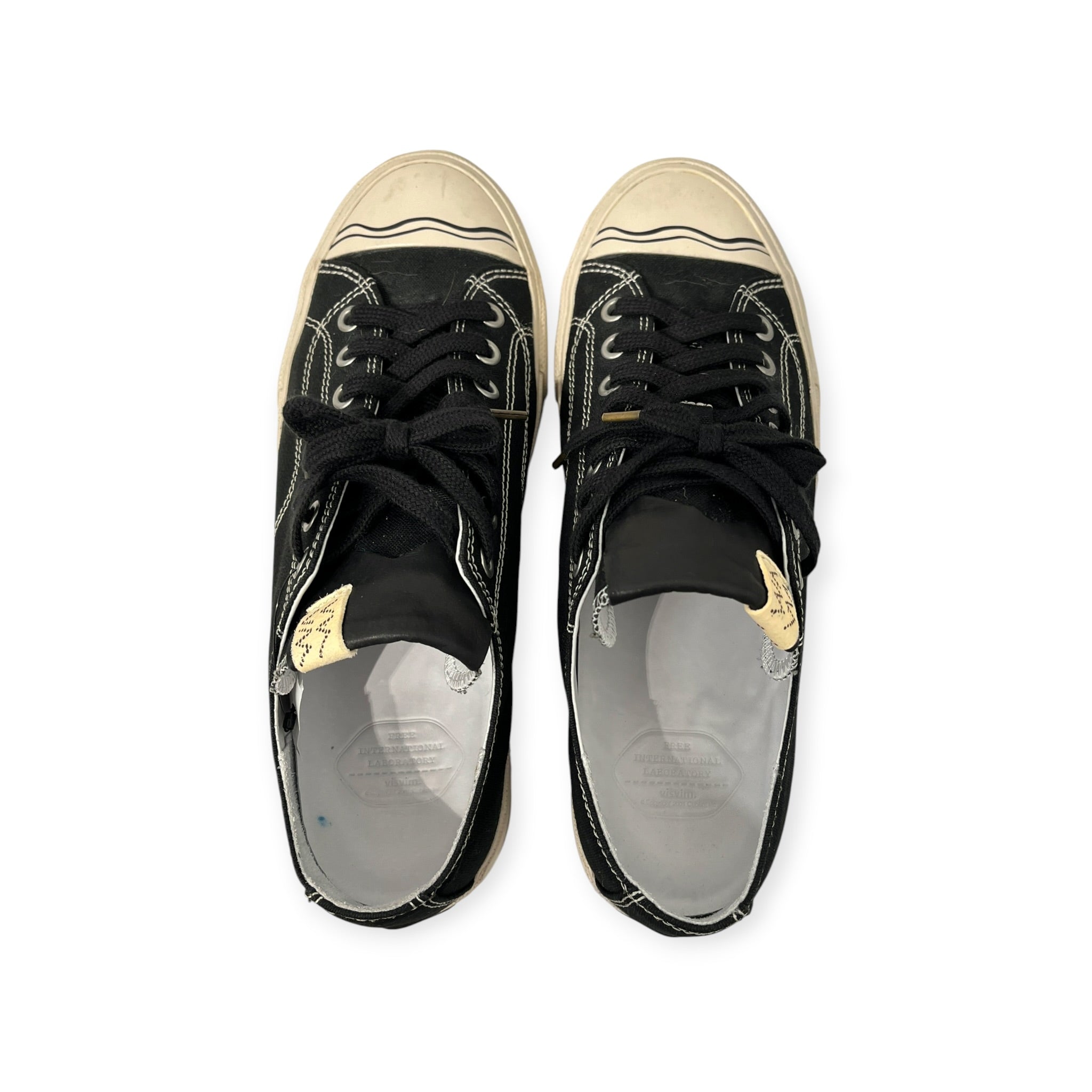 visvim/Low-Sneakers/US 9/Cotton/BLK/CON STYLE VIBRAM SQUIGGLE view 9