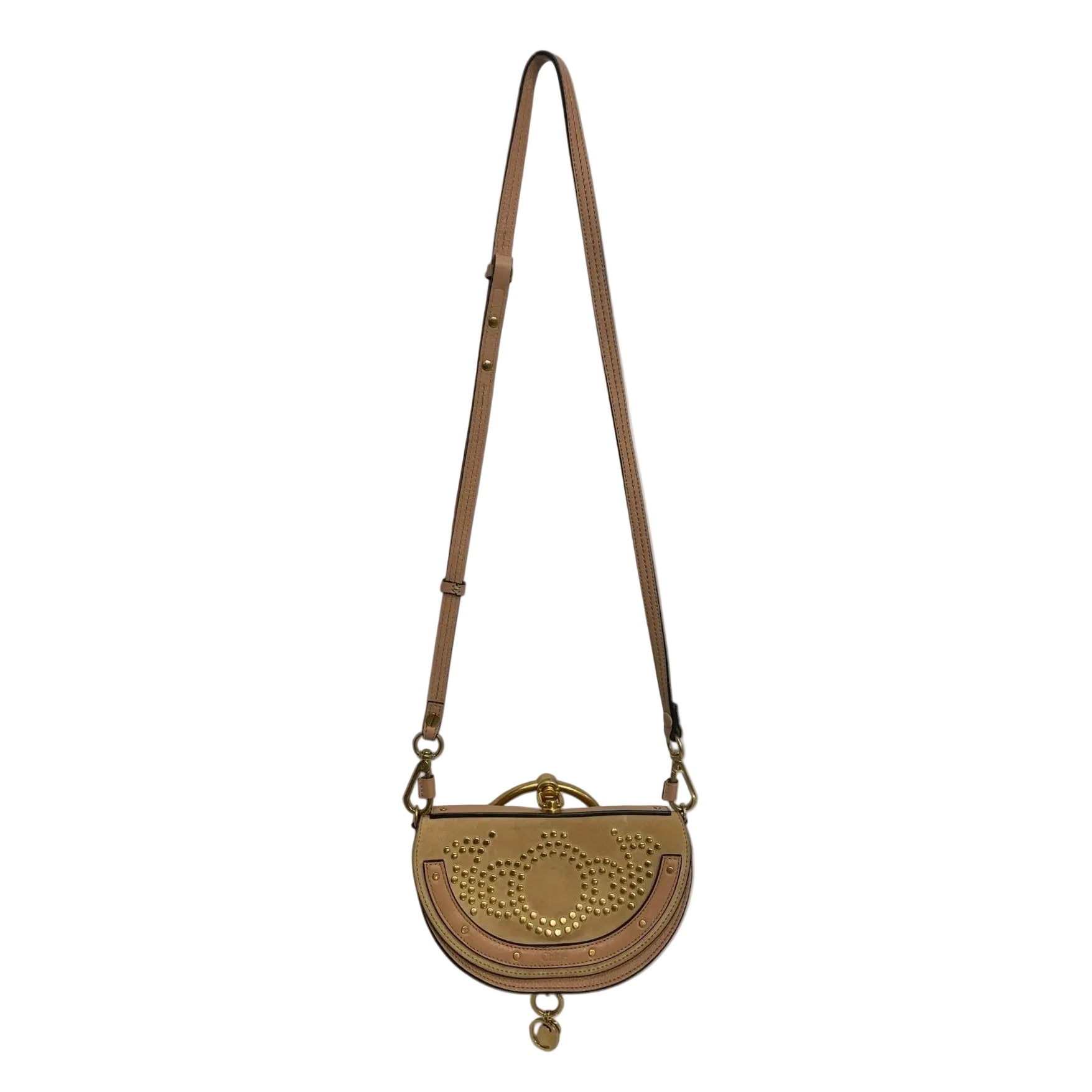 Chloe/Cross Body Bag/All Over Print/Suede/BEG/Constellation Nile  Bracelet view 1