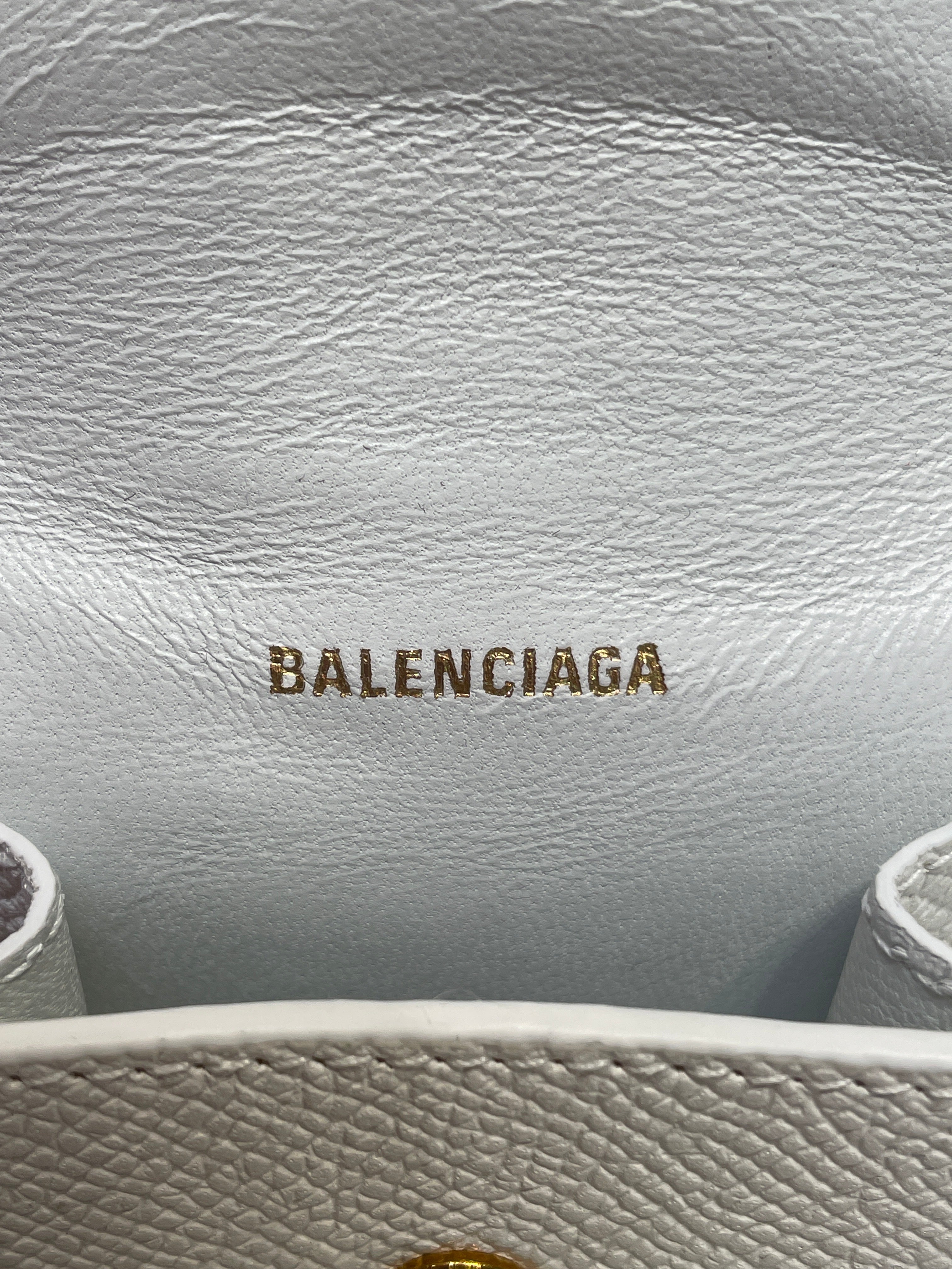 BALENCIAGA/Pouch/Leather/WHT/ view 4