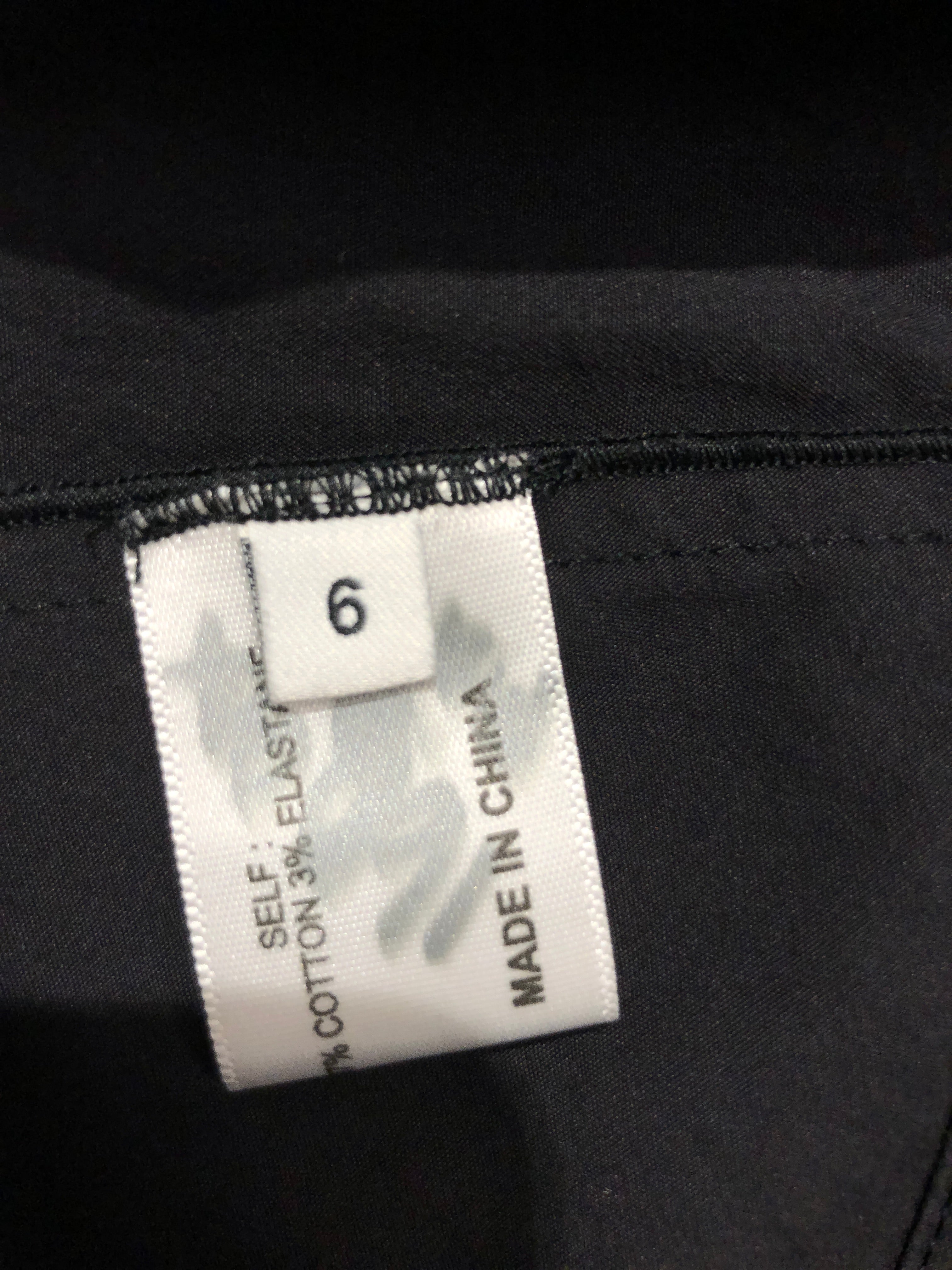 PROENZA SCHOULER/SL Dress/6/Cotton/BLK/ view 4