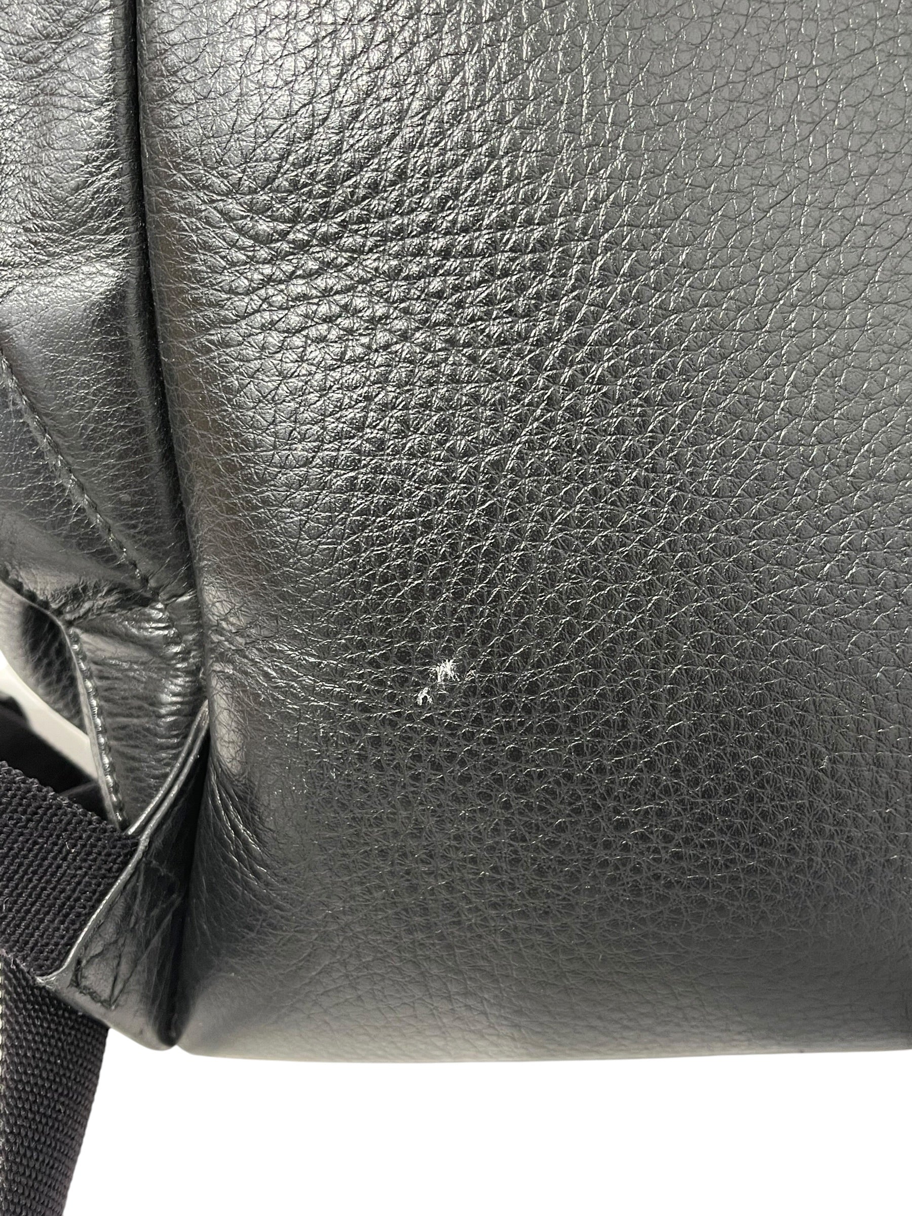 BALENCIAGA/Backpack/Leather/BLK/WHT LOGO view 7