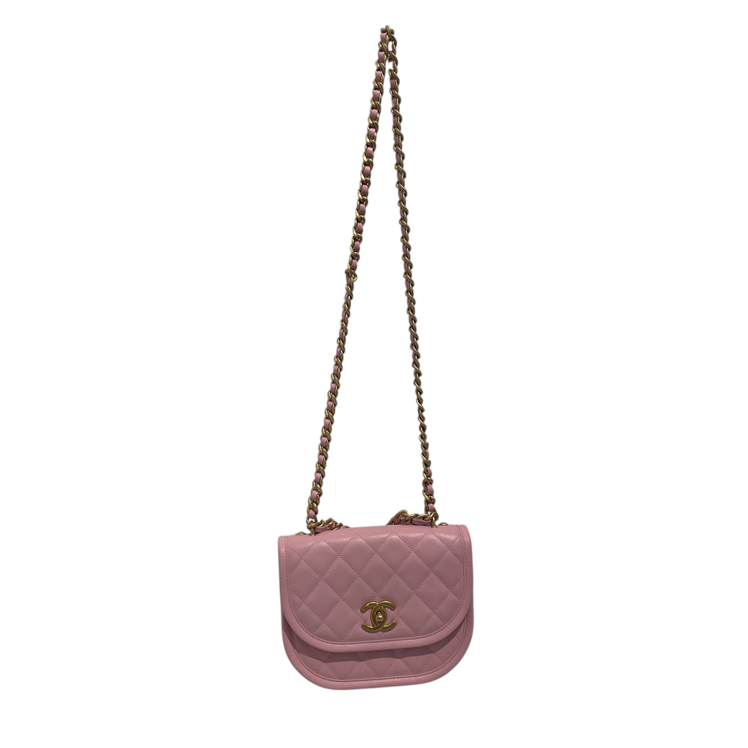 CHANEL/Cross Body Bag/Leather/PNK/T53GGL73 view 1