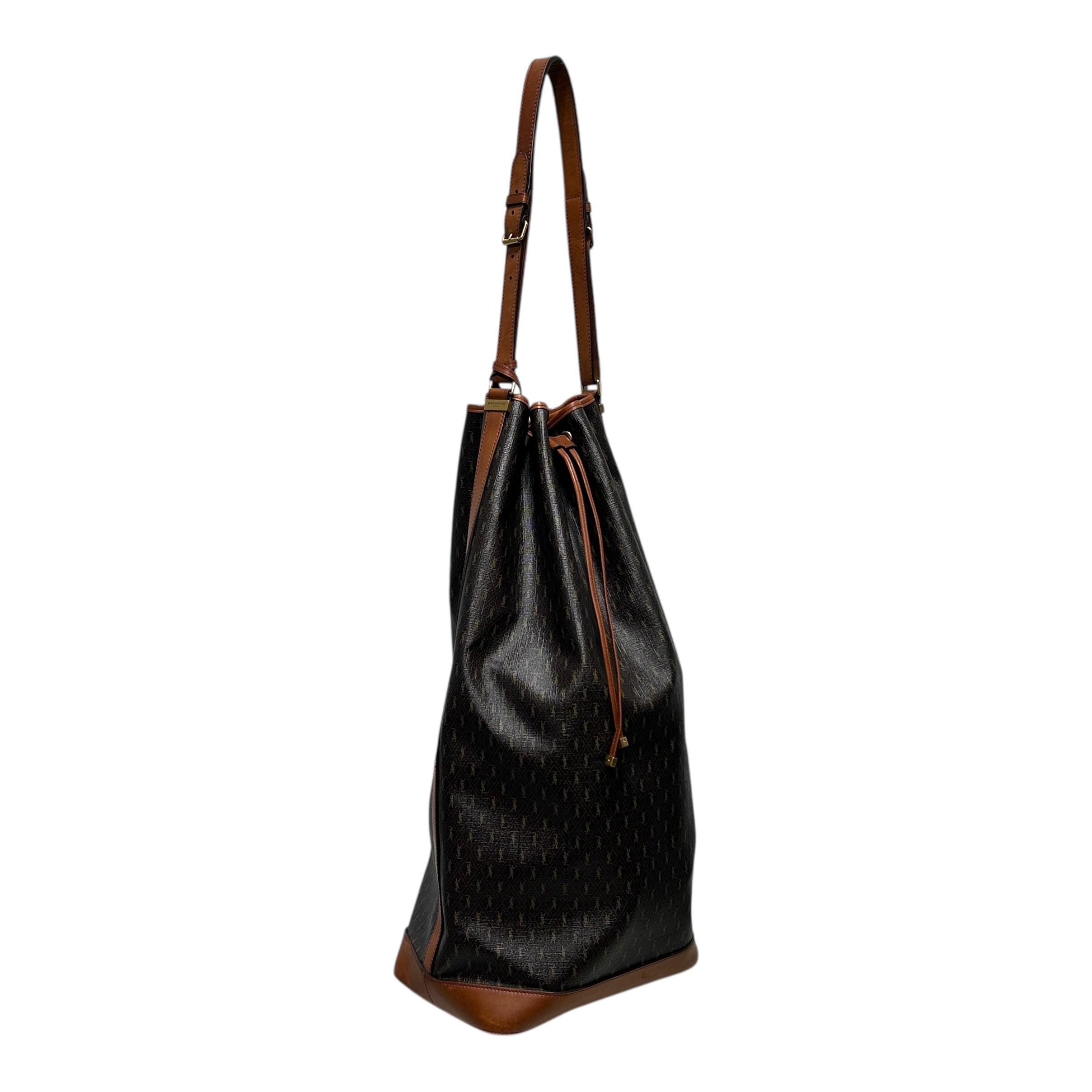 SAINT LAURENT/Tote Bag/Monogram/Leather/BRW/ view 1