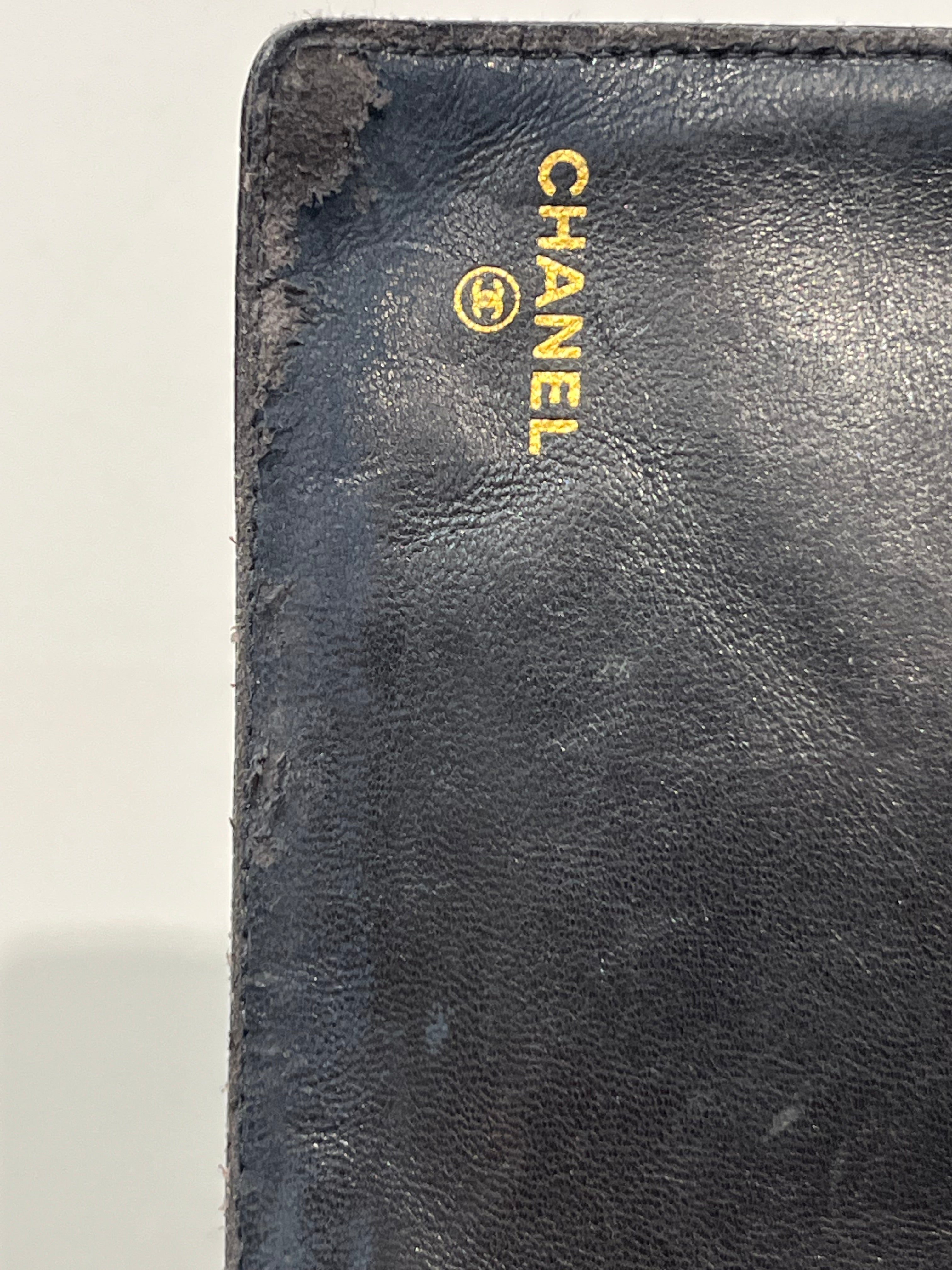 CHANEL/Long Wallet/Leather/BLK/L's/double c view 7