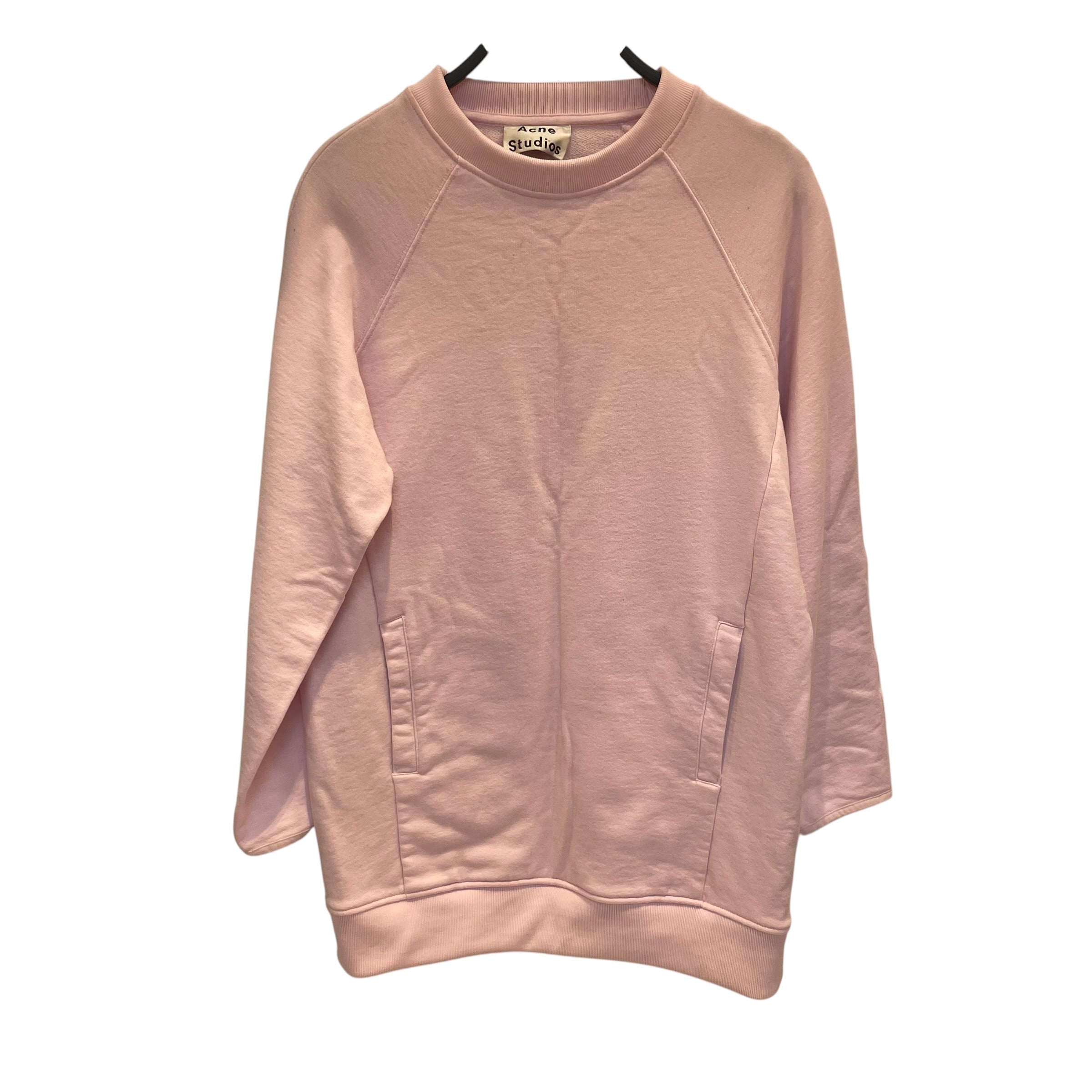 Acne Studios/Sweatshirt/XS/Cotton/PNK/front pockets/no hood lght pnk view 1