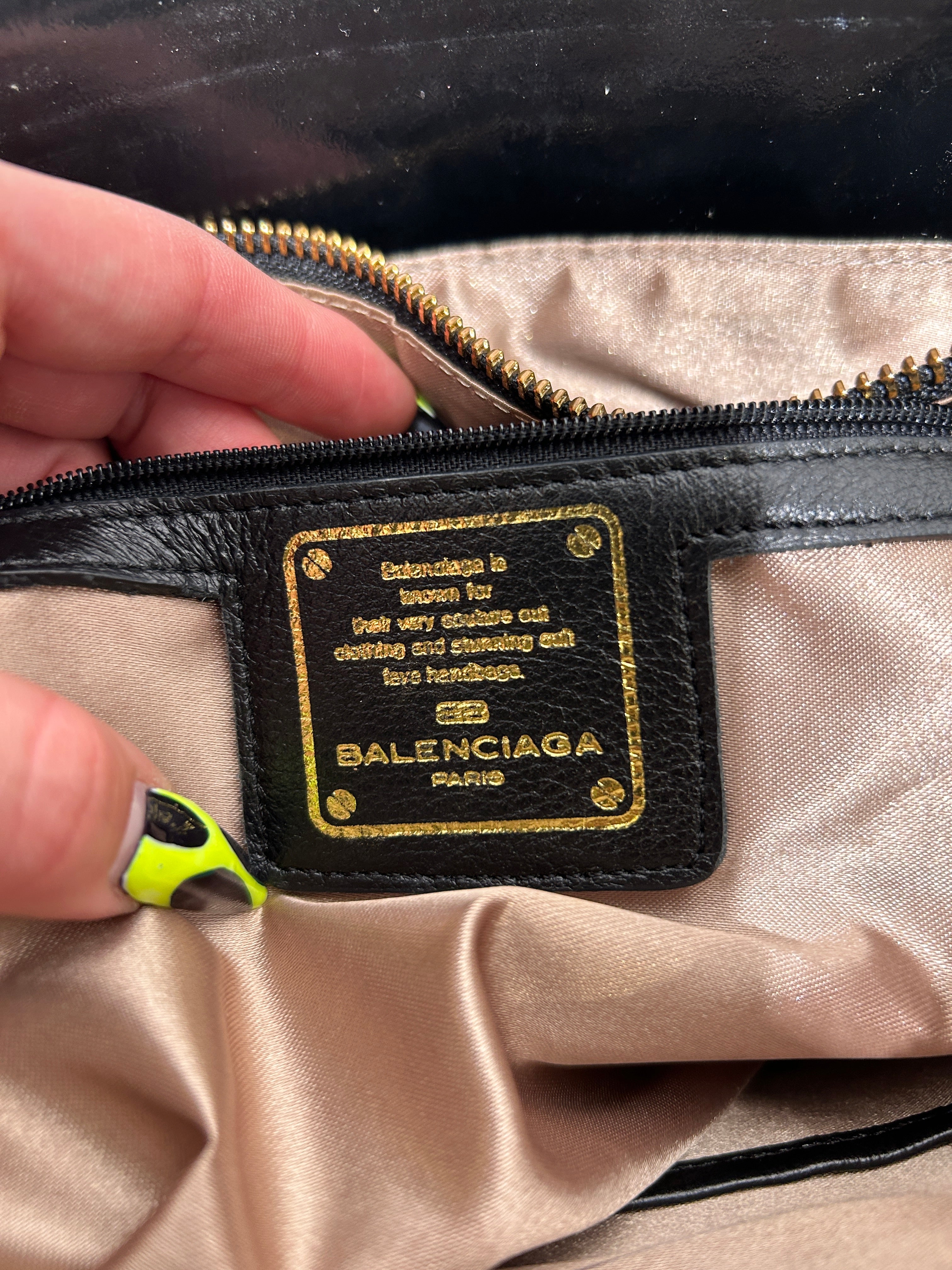 BALENCIAGA/Bag/Leather/BLK/QUILTED LEATHER TOTE view 5