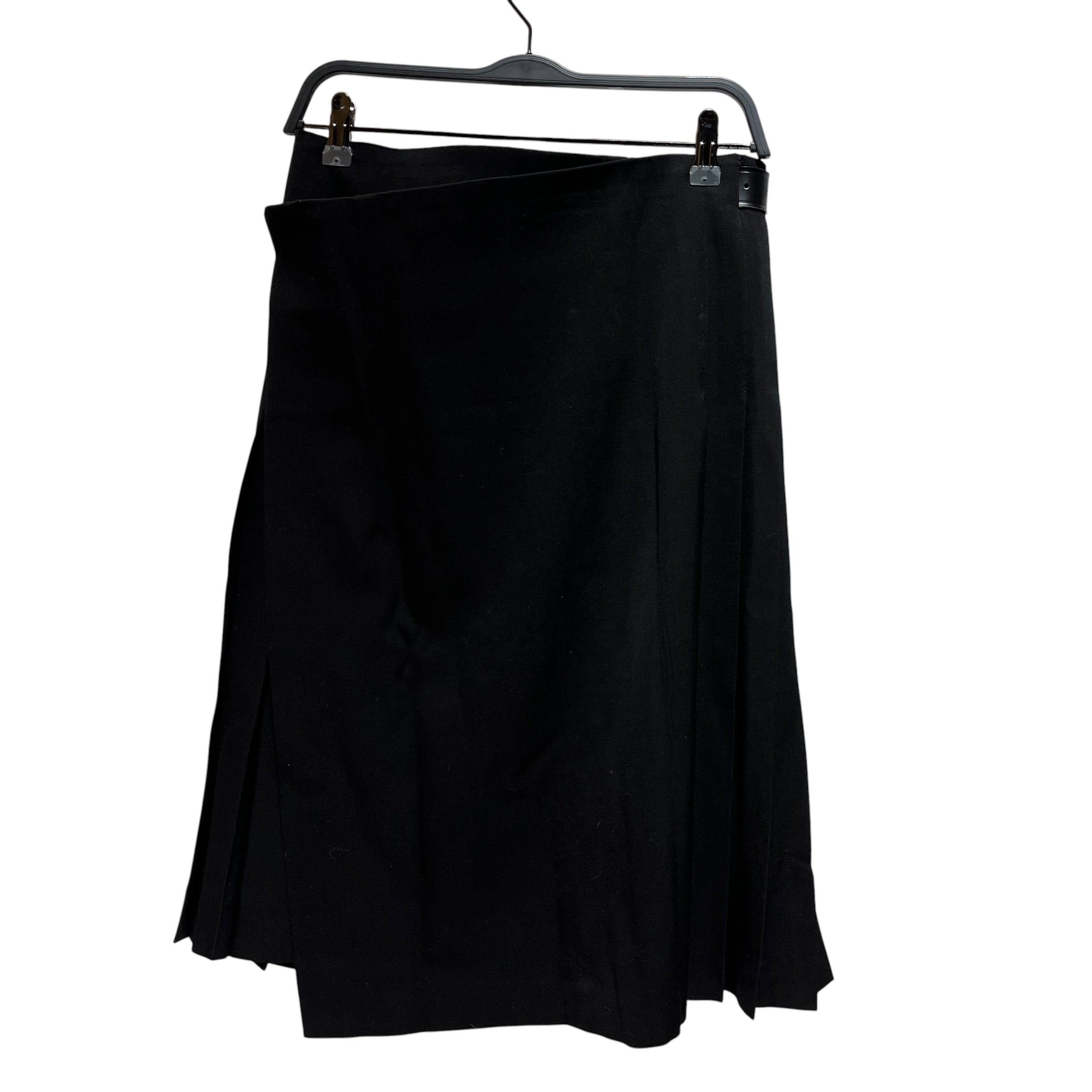 COMME des GARCONS/Skirt/XS/Wool/BLK/pleated wrap view 2
