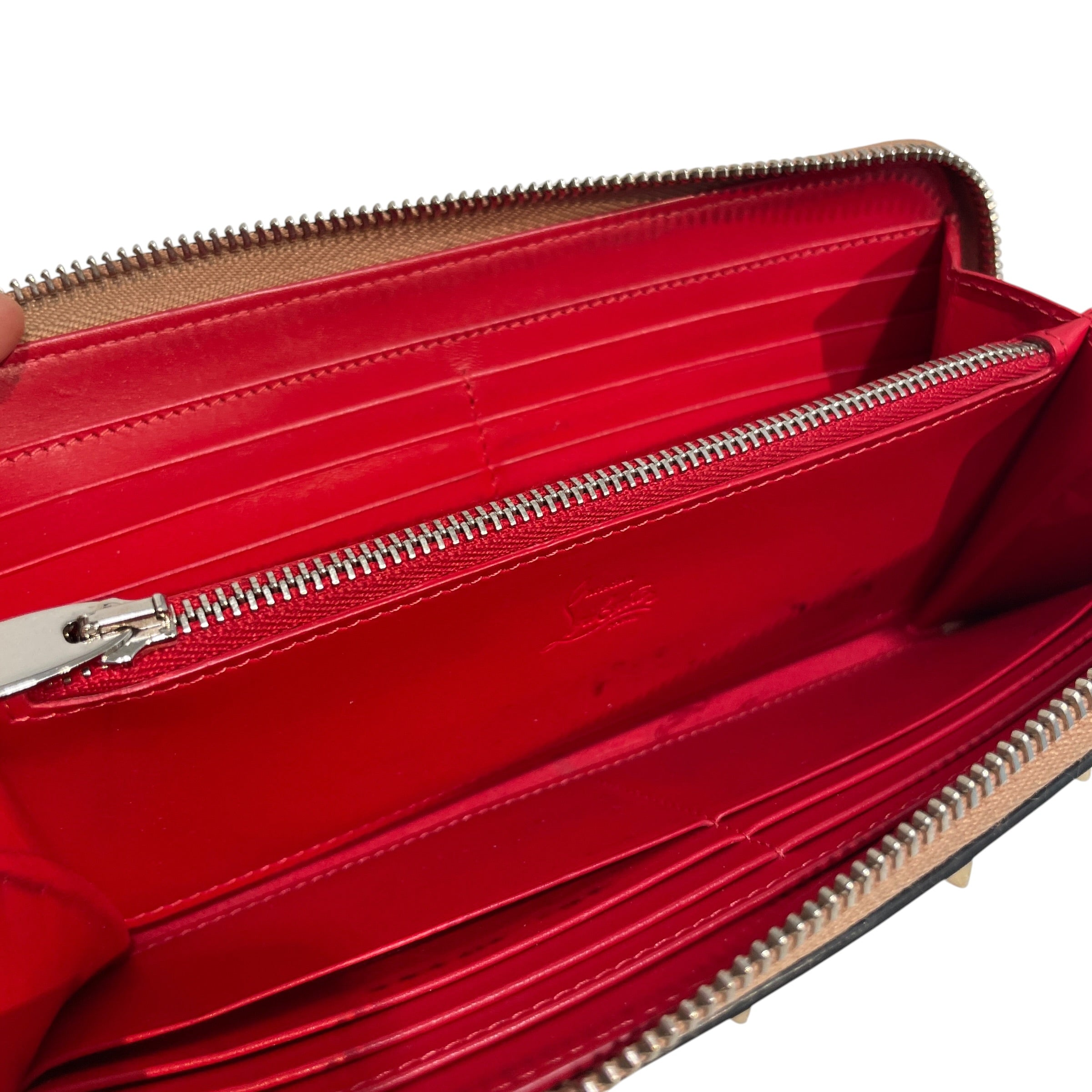 Christian Louboutin/Long Wallet/Graphic/Leather/PNK/Panttone Studded Wallet view 5