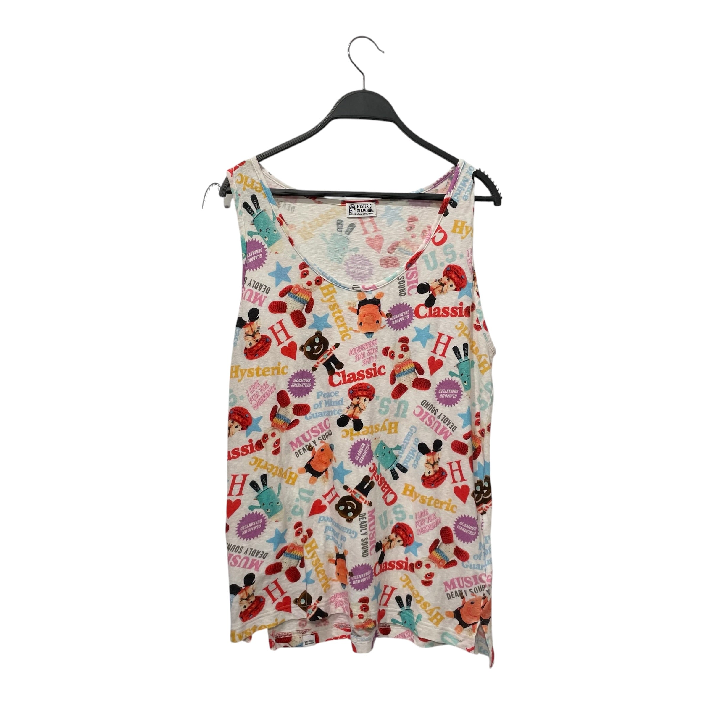 HYSTERIC GLAMOUR/SL Cut & Sew/All Over Print/Cotton/WHT/ view 1