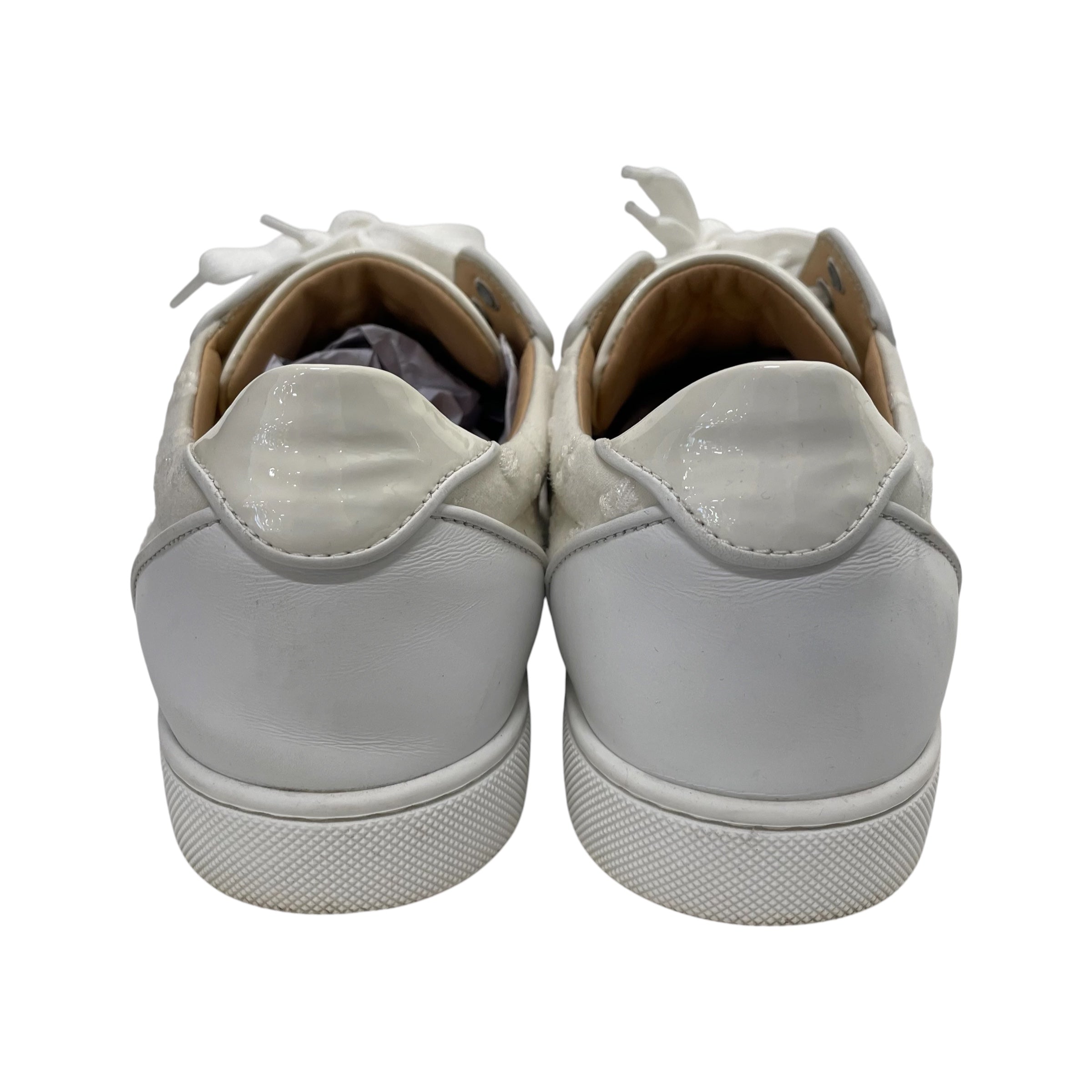 Christian Louboutin/Low-Sneakers/EU 38/Monogram/WHT/VIERA ORLATO view 5