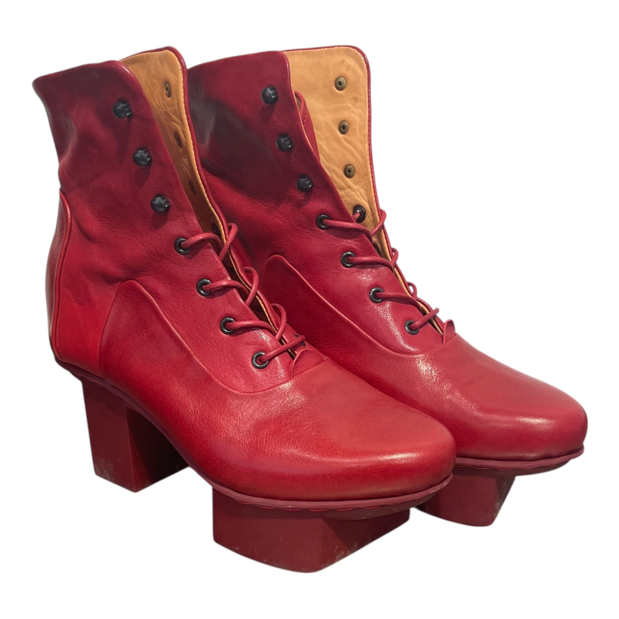 trippen/Lace Up Boots/EU 40/Leather/RED/Prospect view 1