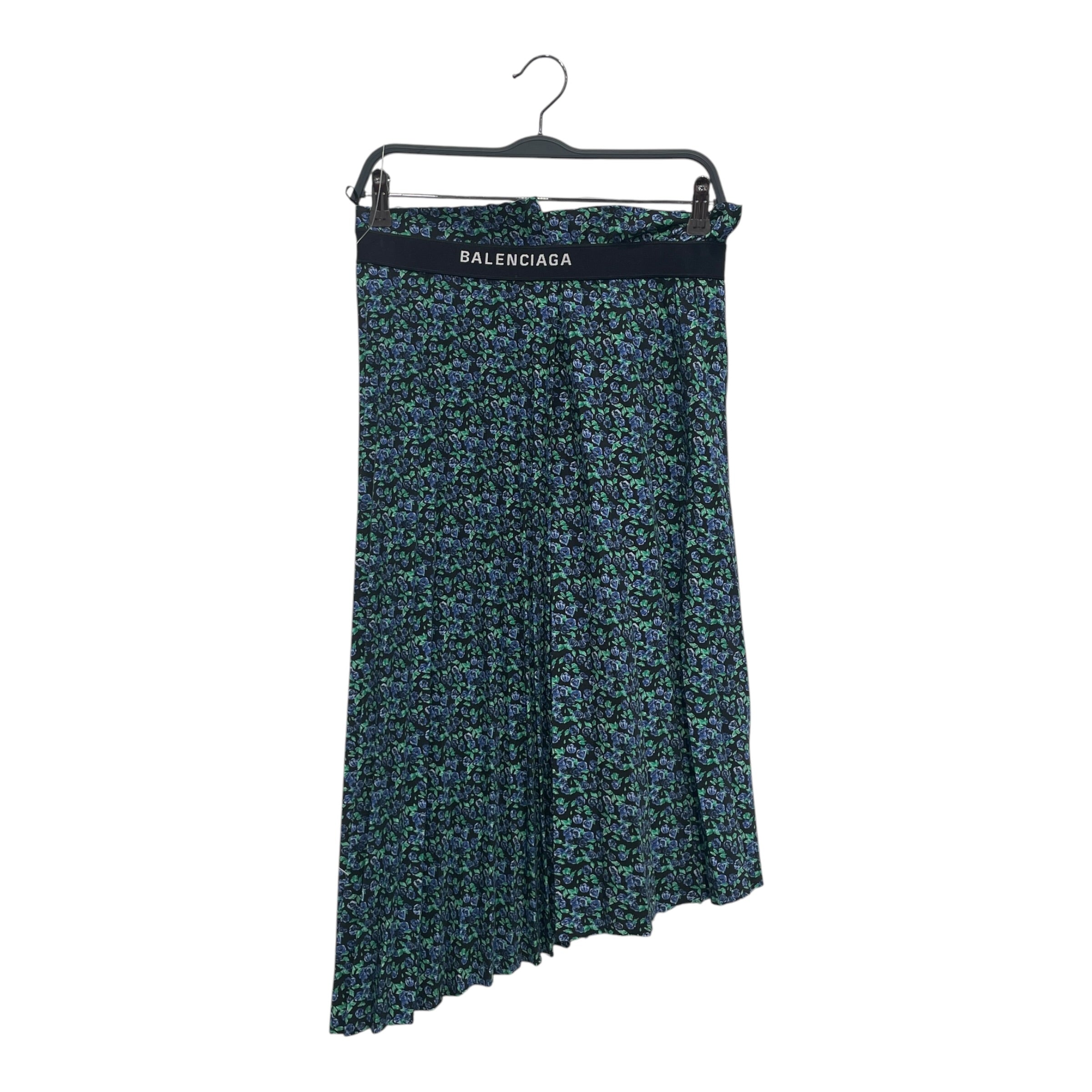BALENCIAGA/Long Skirt/XS/Floral Pattern/Cotton/NVY/BLUEROSES view 2