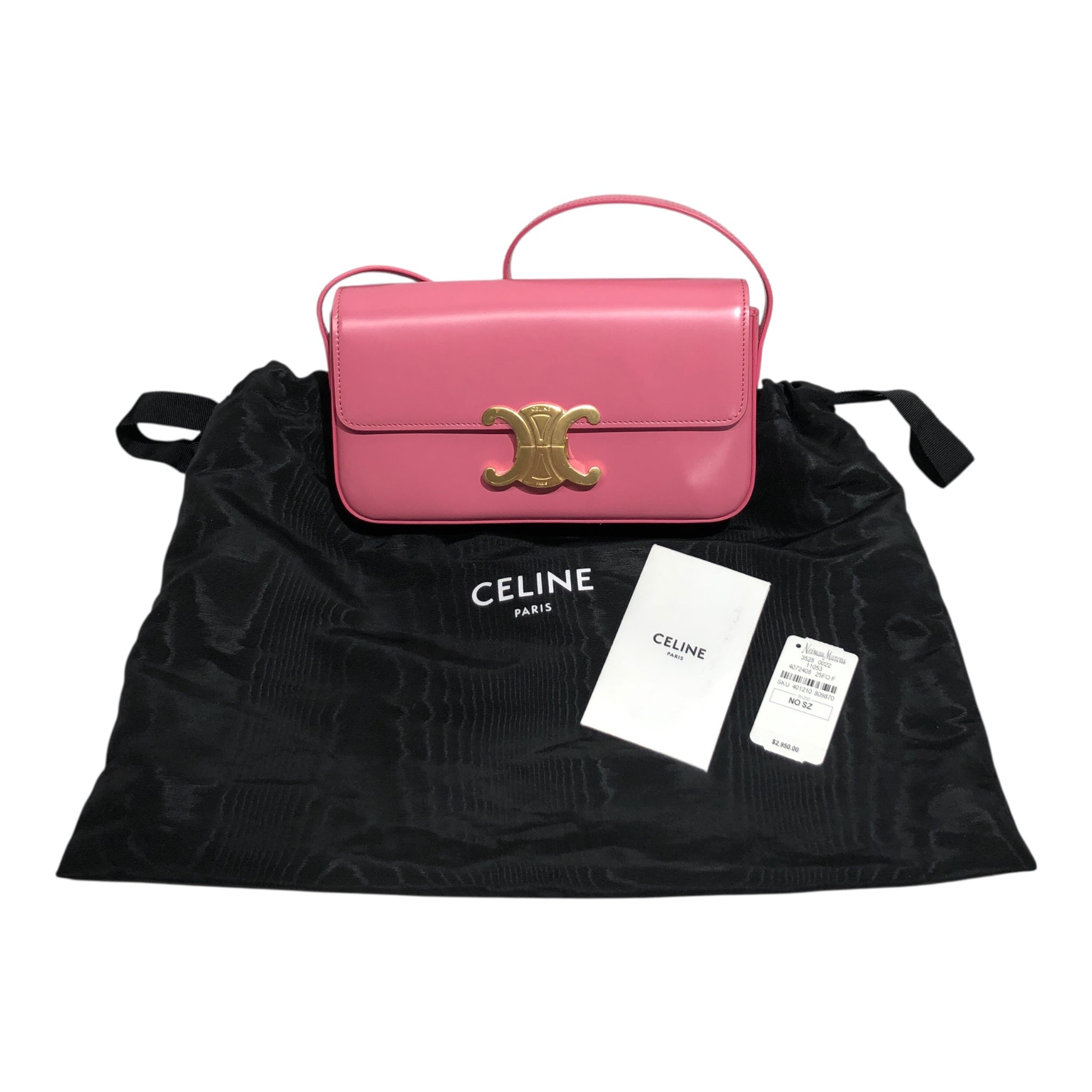 CELINE/Hand Bag/Leather/PNK/ view 3