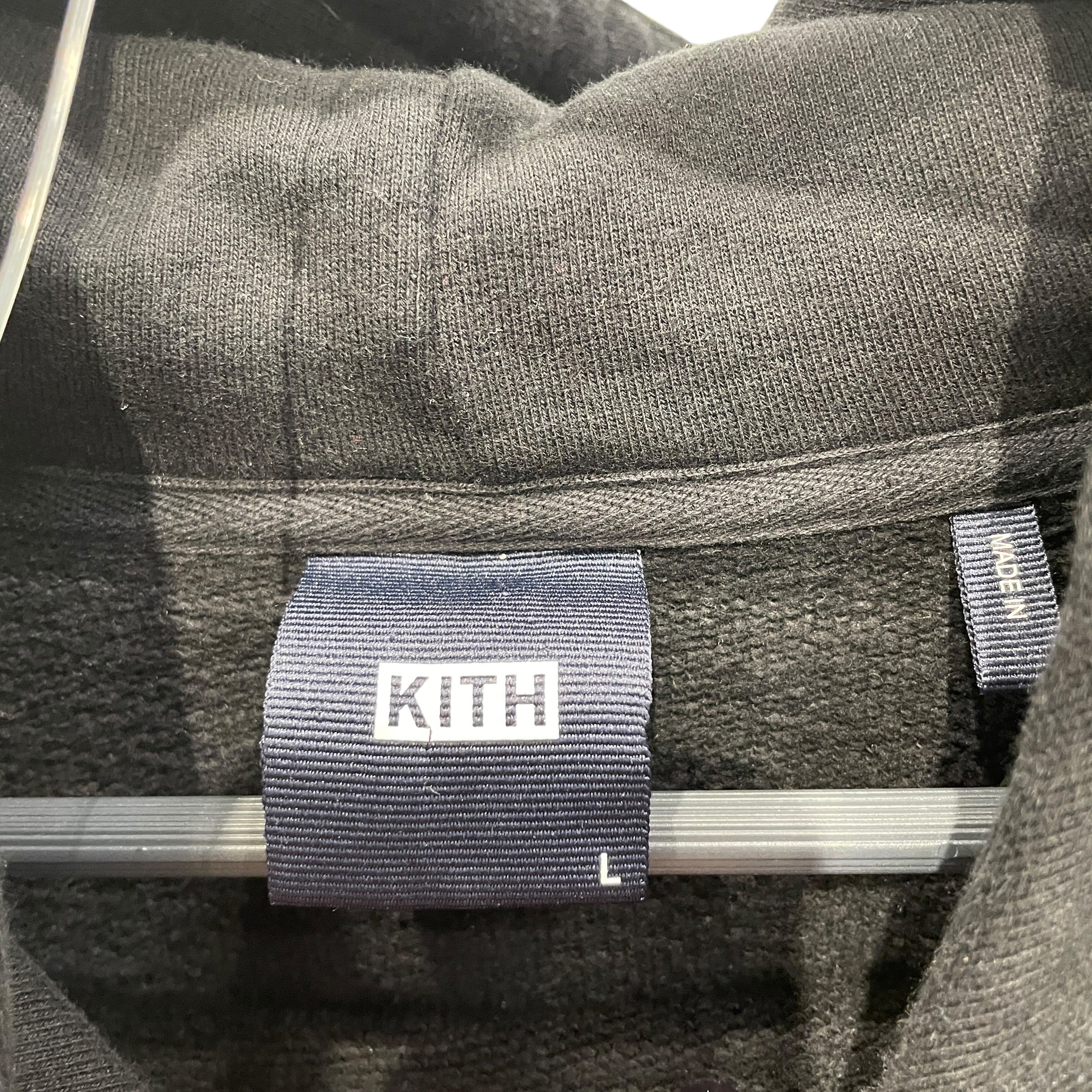 KITH/Hoodie/L/Cotton/BLK/JUST US SWAROVSKI view 3