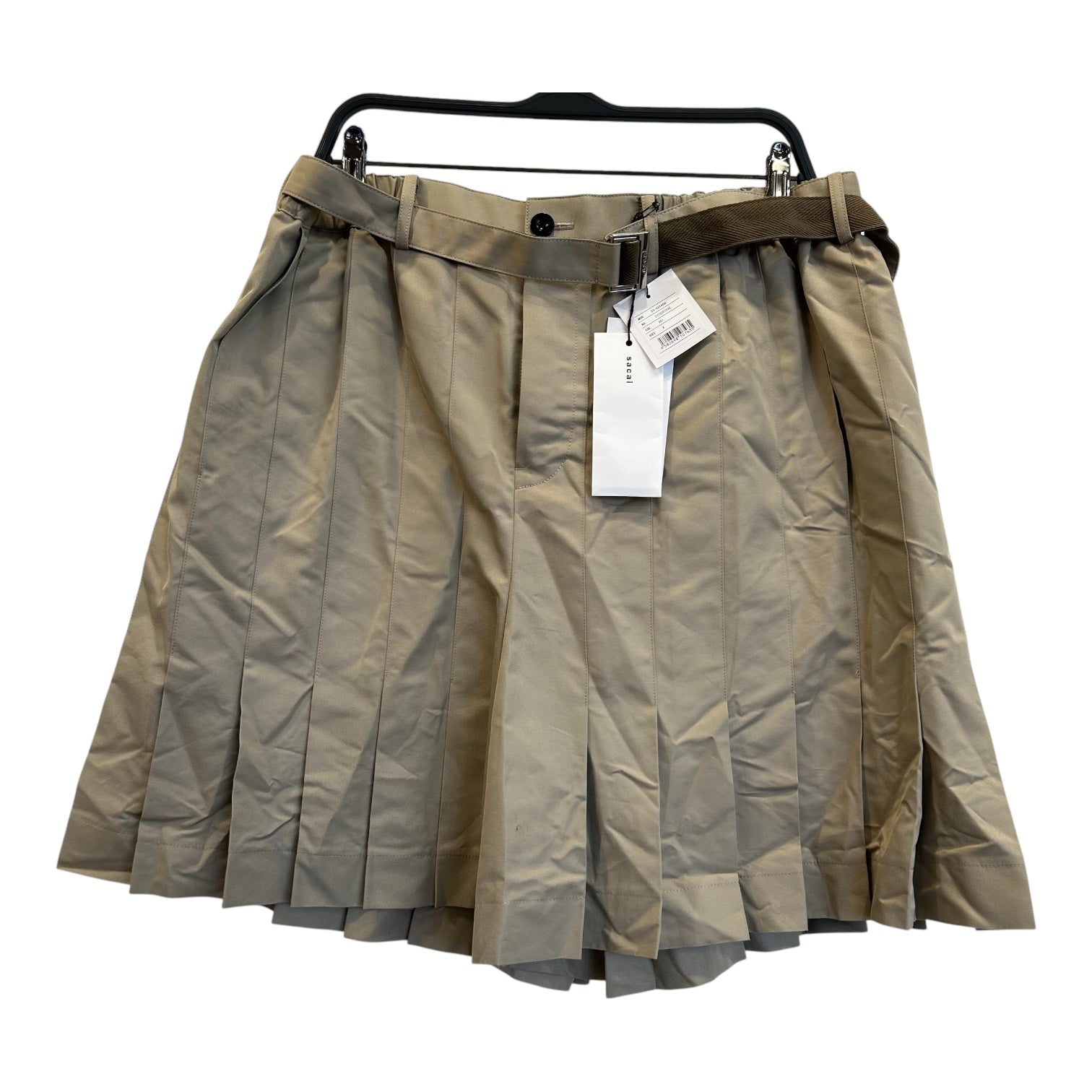 Sacai/Skirt/S/BEG/Pleated Suiting Shorts view 1