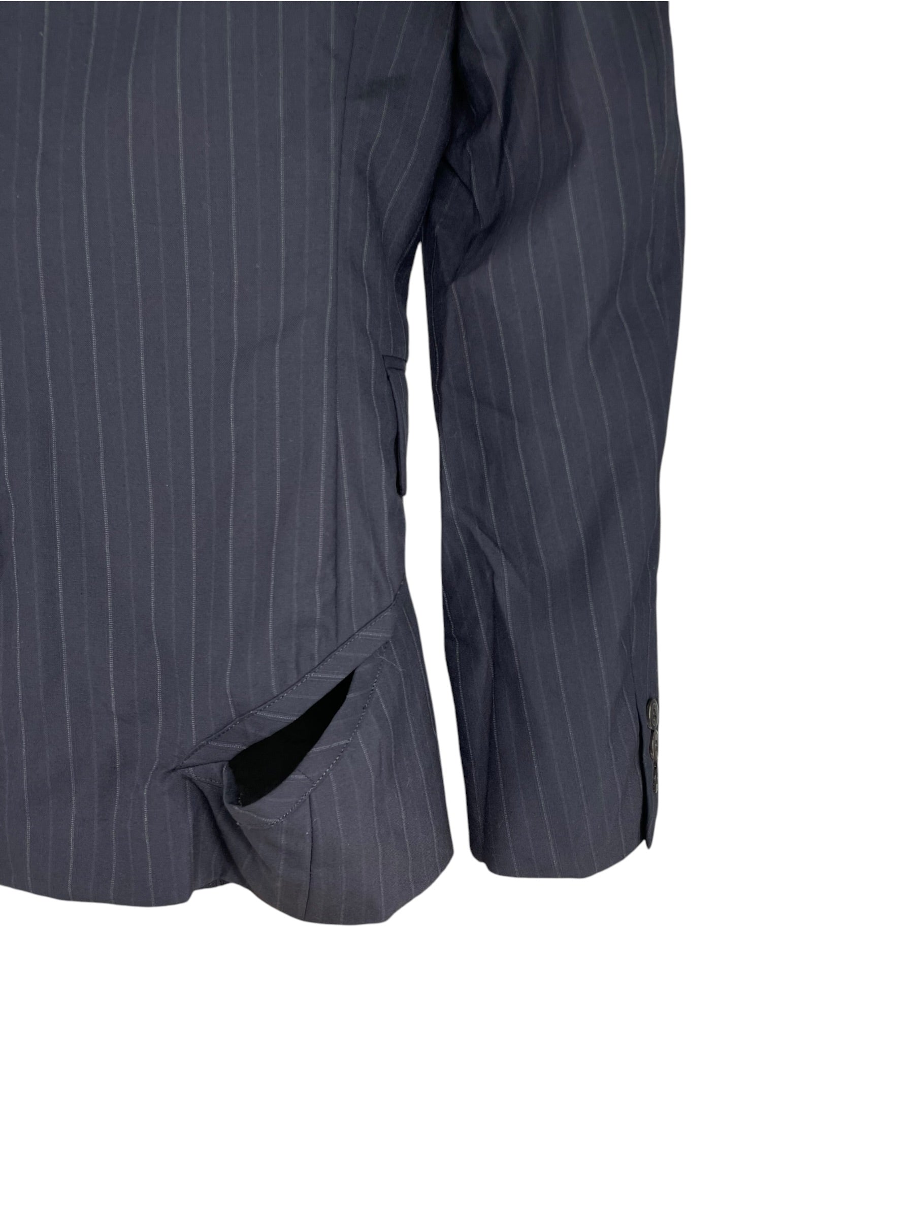 COMME des GARCONS HOMME PLUS/Tailored Jkt/XS/Navy/Wool/Stripe/PQ-J069 view 5