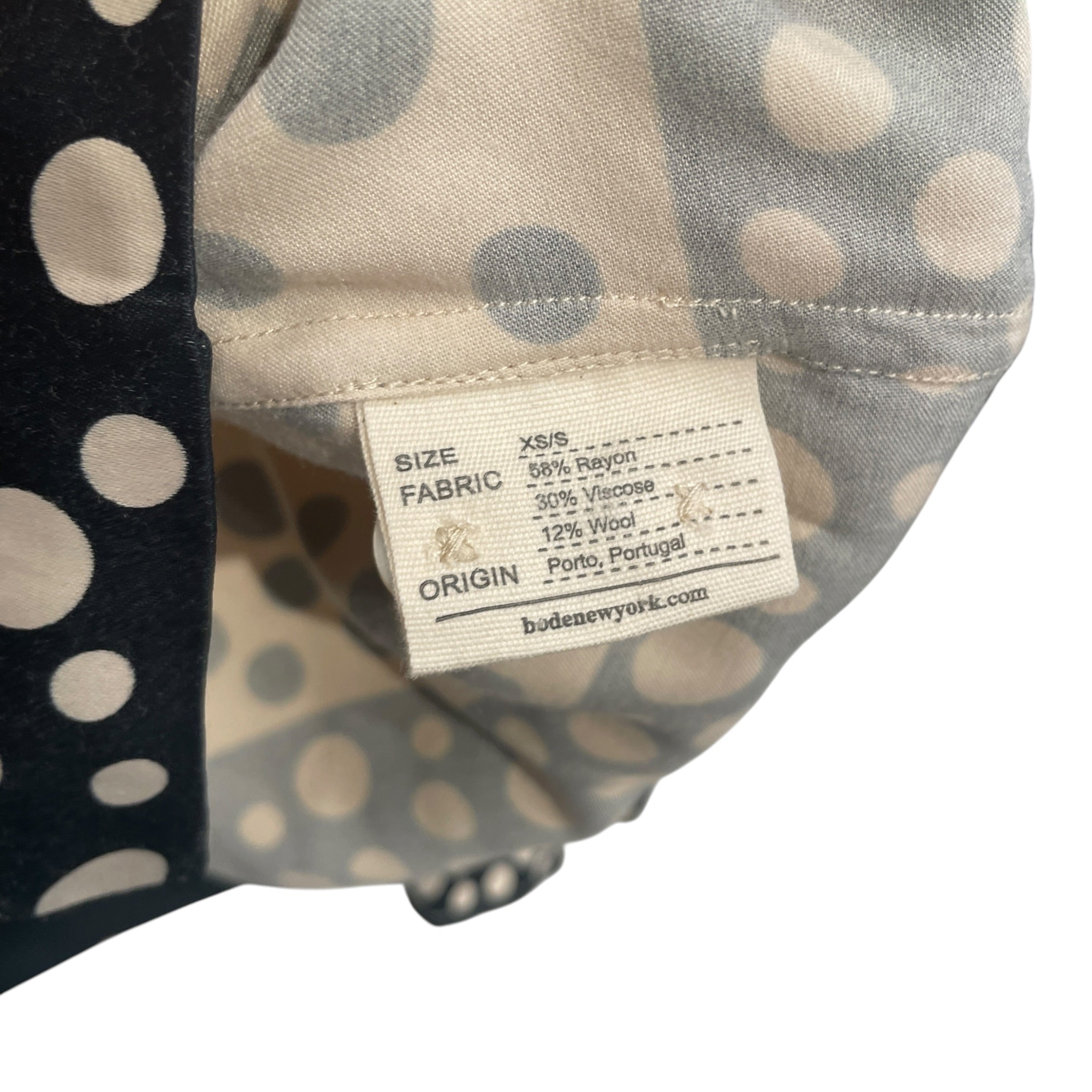 BODE/LS Shirt/XS/Rayon/CRM/Polka Dot/BLK CRM POLKA DOT view 4