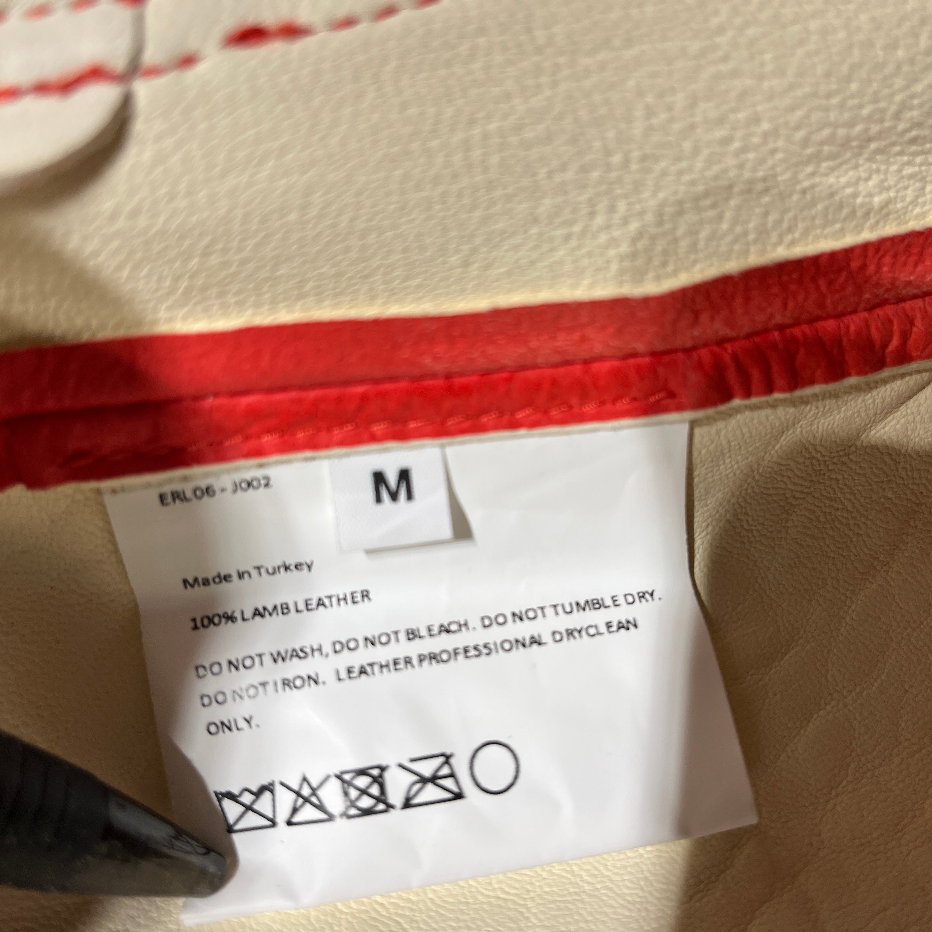 ERL/Leather Jkt/M/Leather/RED/ view 3