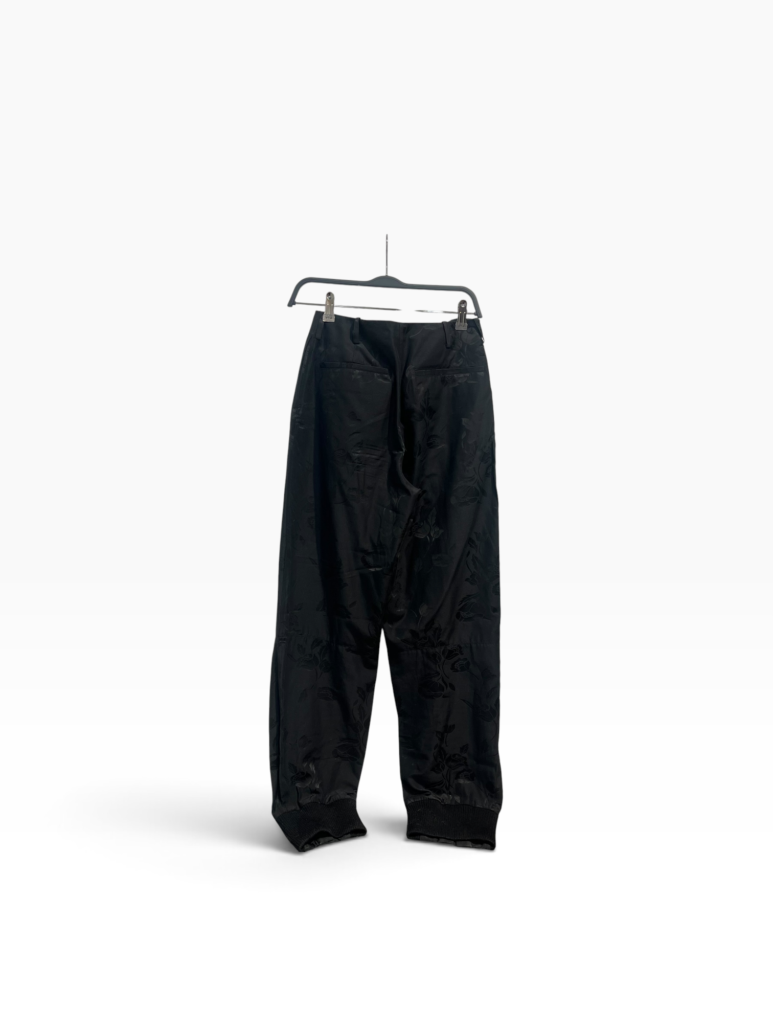 SIMONE ROCHA/Bottoms/6/Floral Pattern/Cotton/BLK/BUTTON UP BOTH LEGS SLACKS view 2