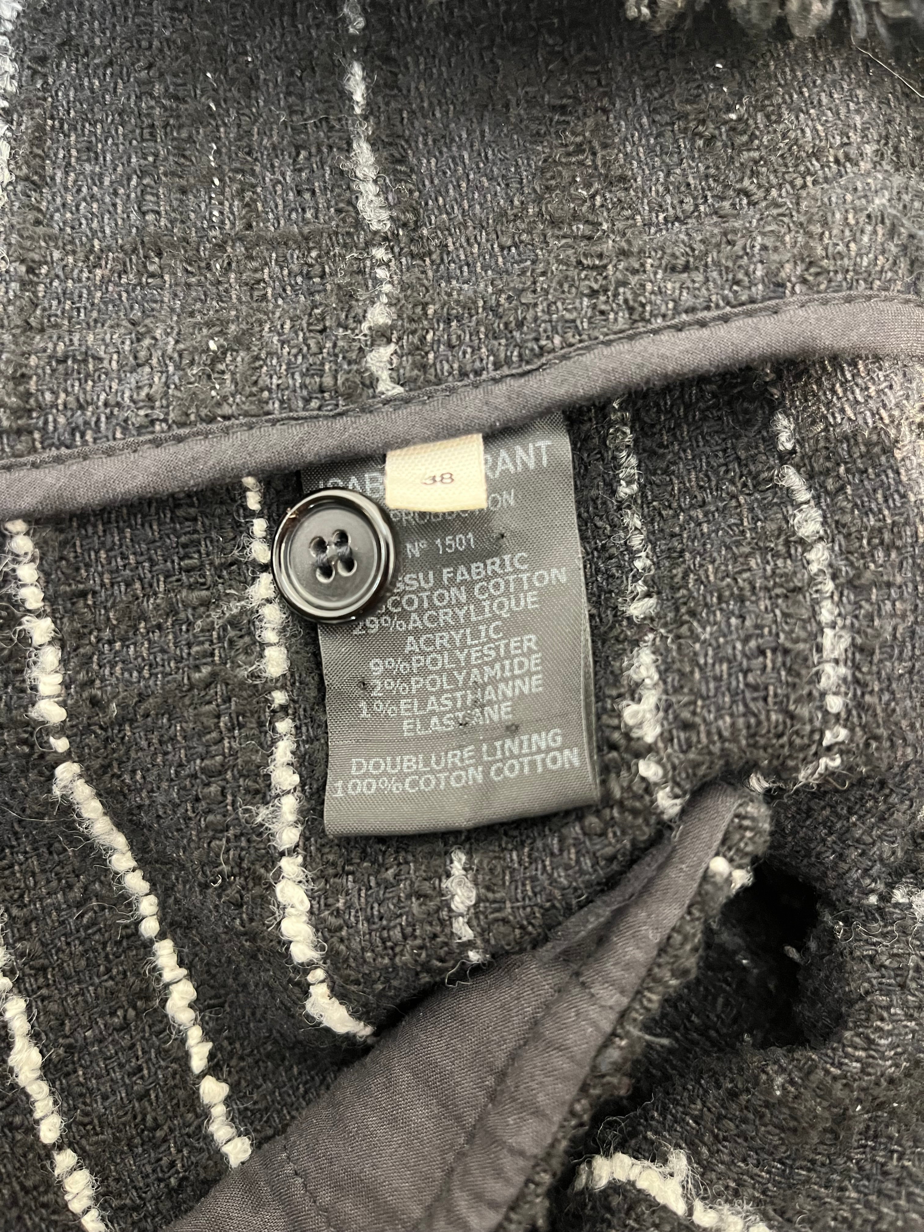 ISABEL MARANT ETOILE/Tailored Jkt/38/Cotton/BLK/TWEED JACKET view 4
