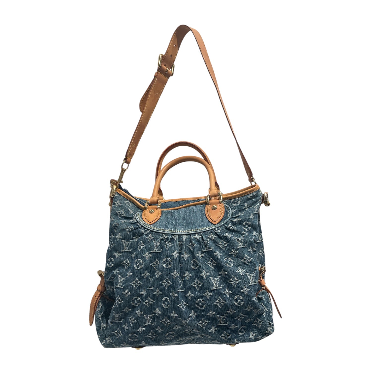LOUIS VUITTON/Bag/All Over Print/Denim/BLU/Neo Cabby GM blue denim bag view 2