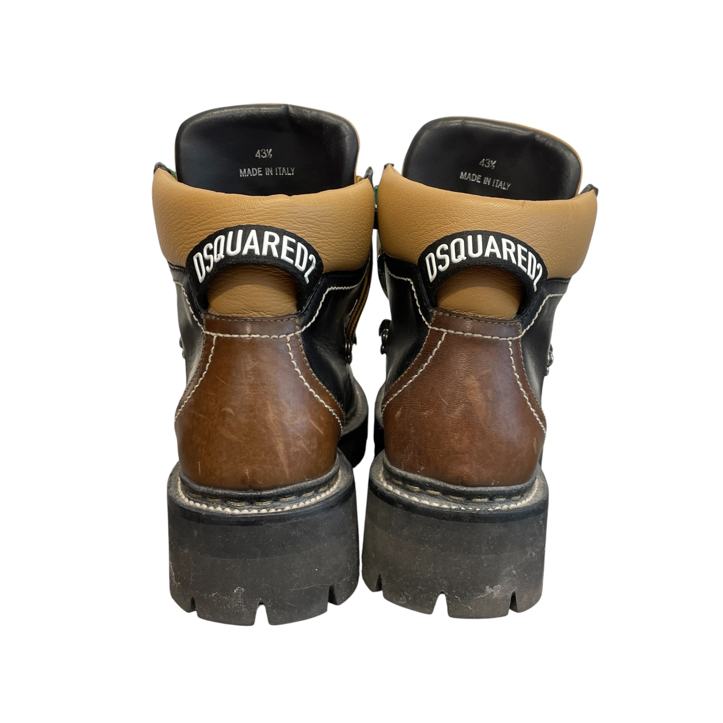 DSQUARED2/Trekking Boots/EU 43.5/Leather/BLK/HIKER LACE UP view 4