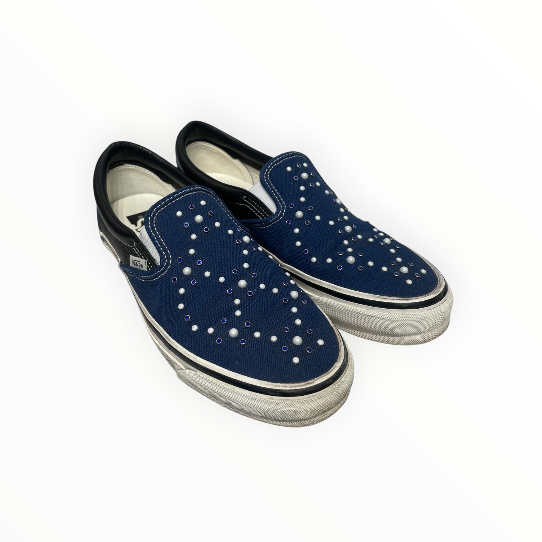 VANS/Low-Sneakers/US 9/Cotton/NVY/lx classic slip on view 1
