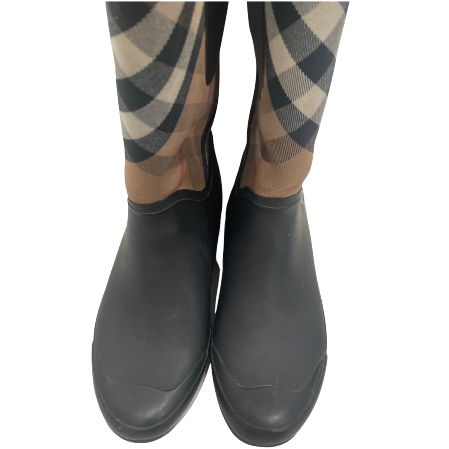 BURBERRY LONDON/Boots/BLK/RAIN BOOTS KNEE HIGH view 2