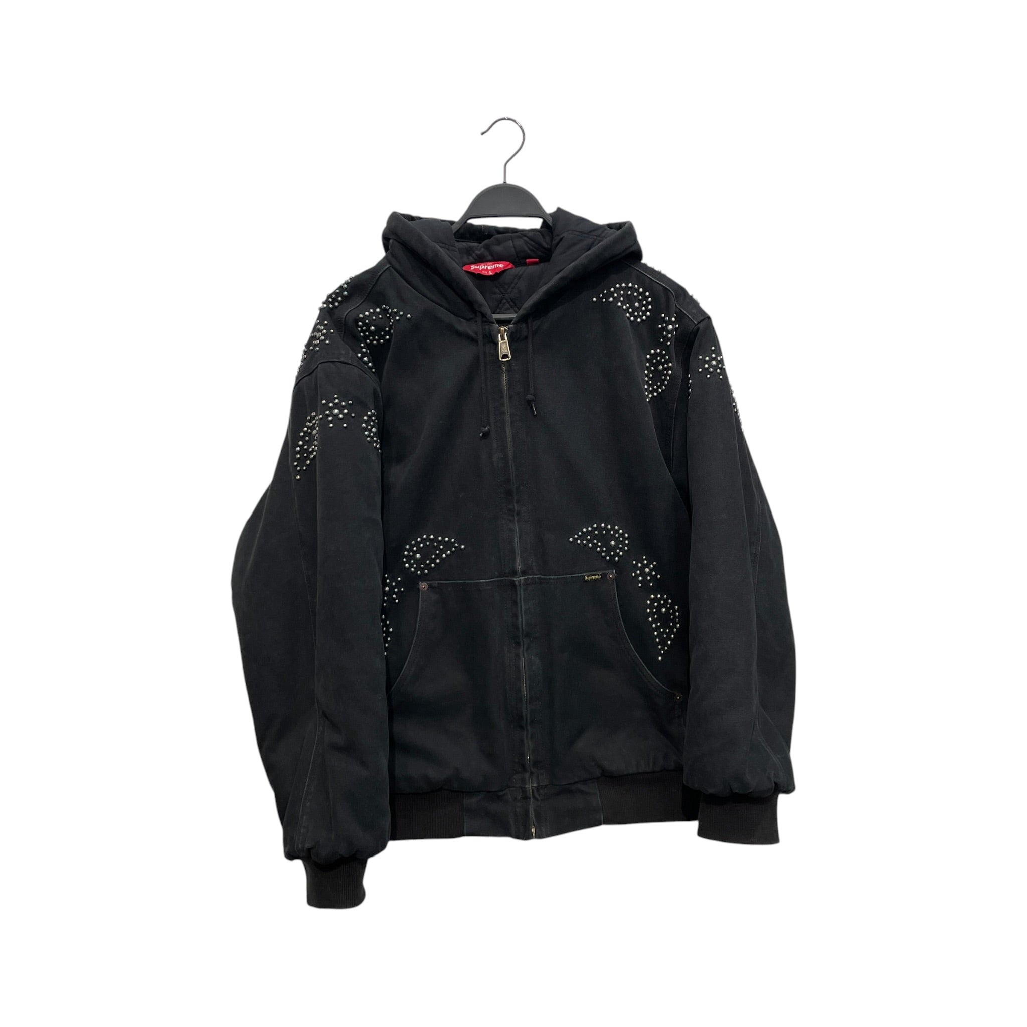 Supreme/Jacket/L/Cotton/BLK/FW23 STUDDED PAISLEY WORK JKT view 1