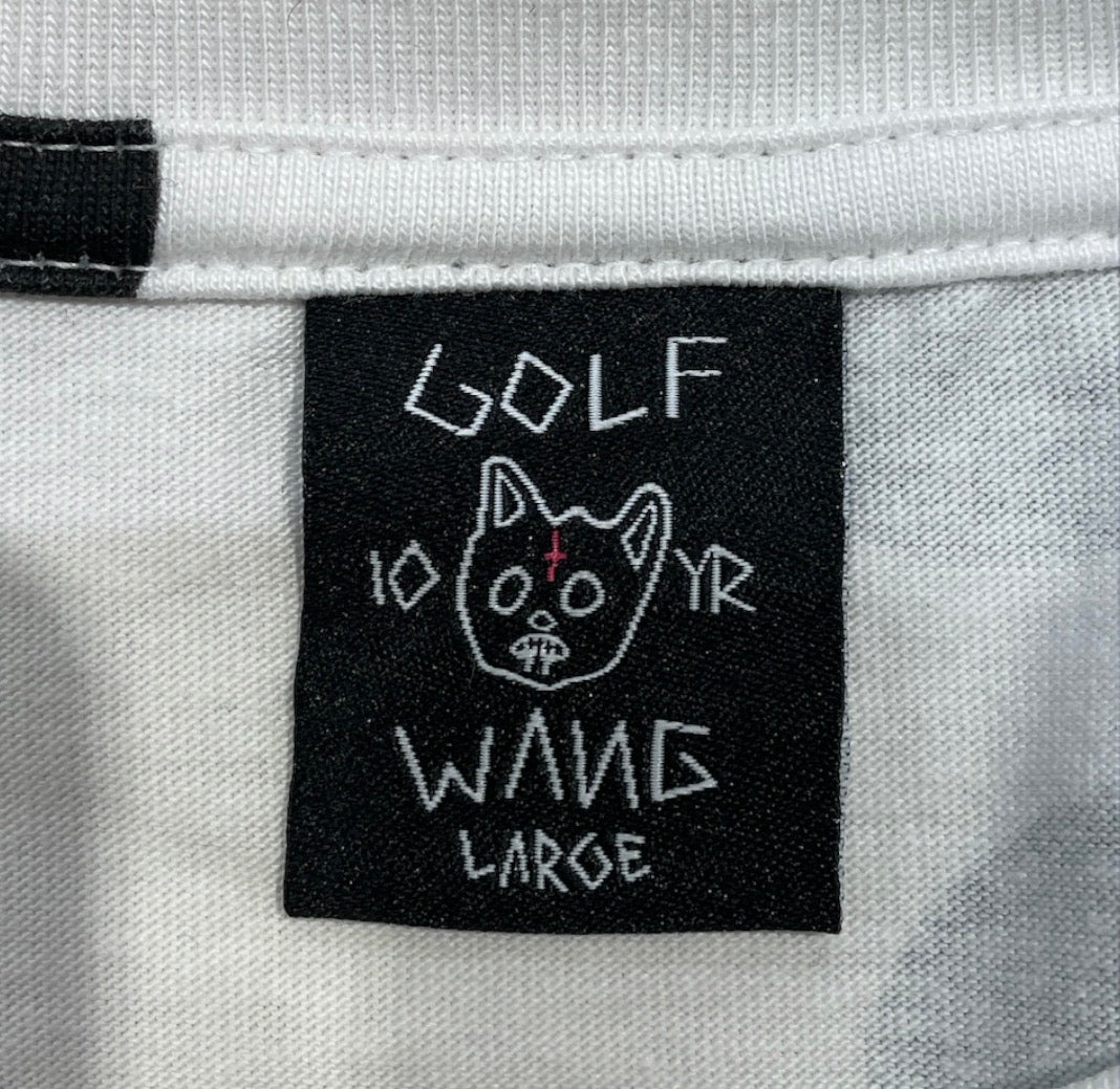 GOLF WANG/T-Shirt/L/Cotton/WHT/Polka Dot White Tee view 3